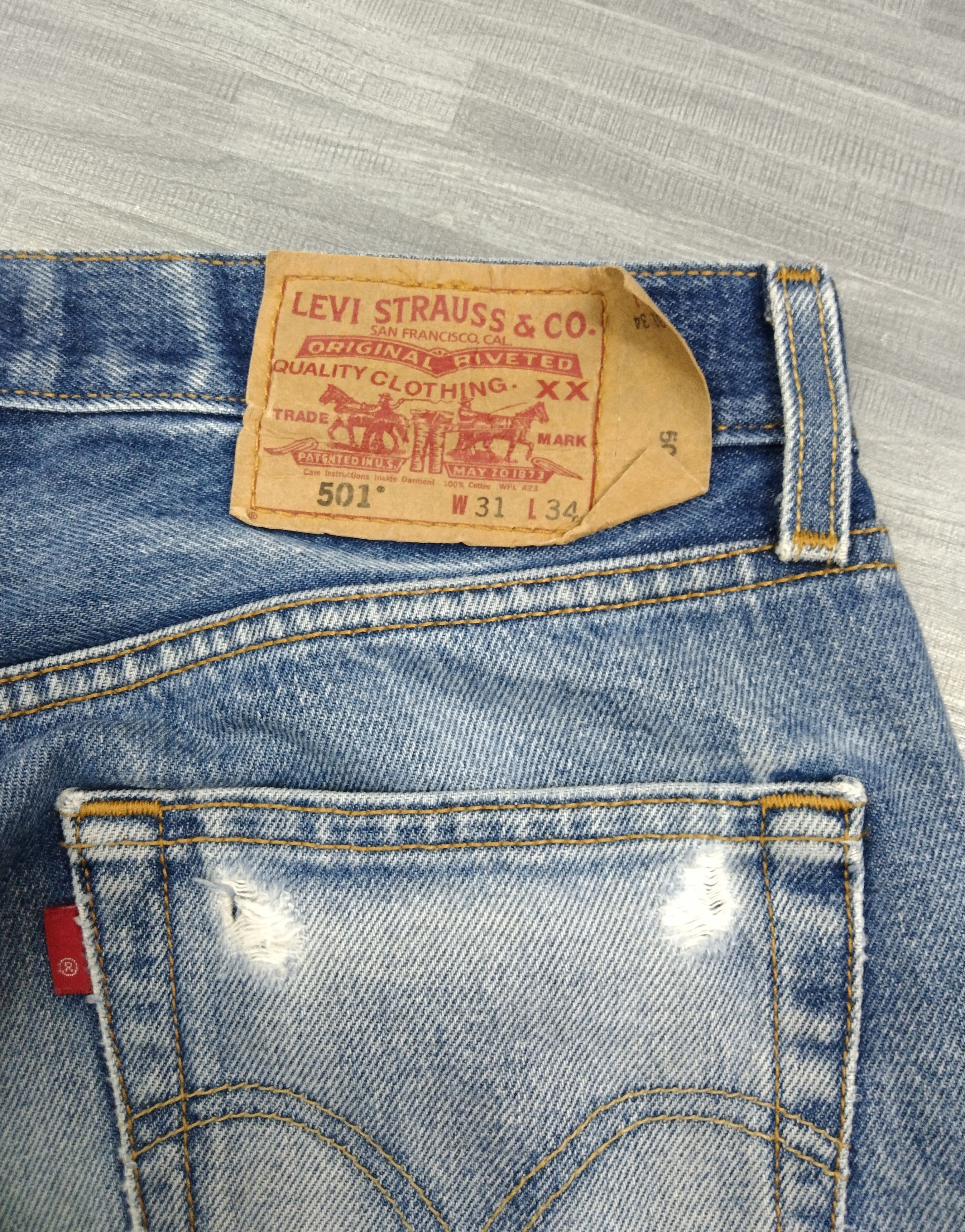 Levi's VINTAGE 2000s LEVIS 501 DENIM PANTS Size US 30 / EU 46 - 8 Thumbnail