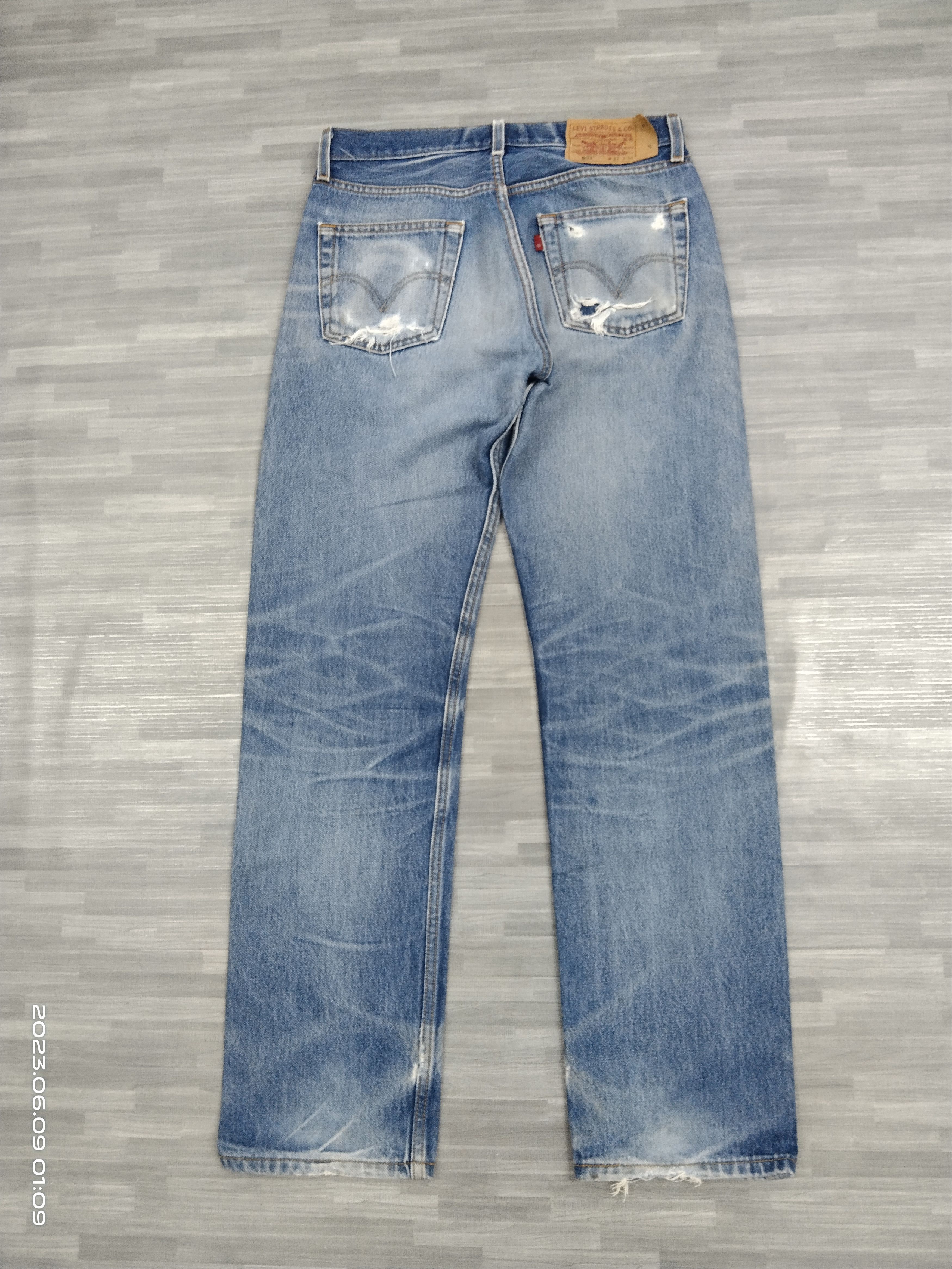 Levi's VINTAGE 2000s LEVIS 501 DENIM PANTS Size US 30 / EU 46 - 3 Thumbnail
