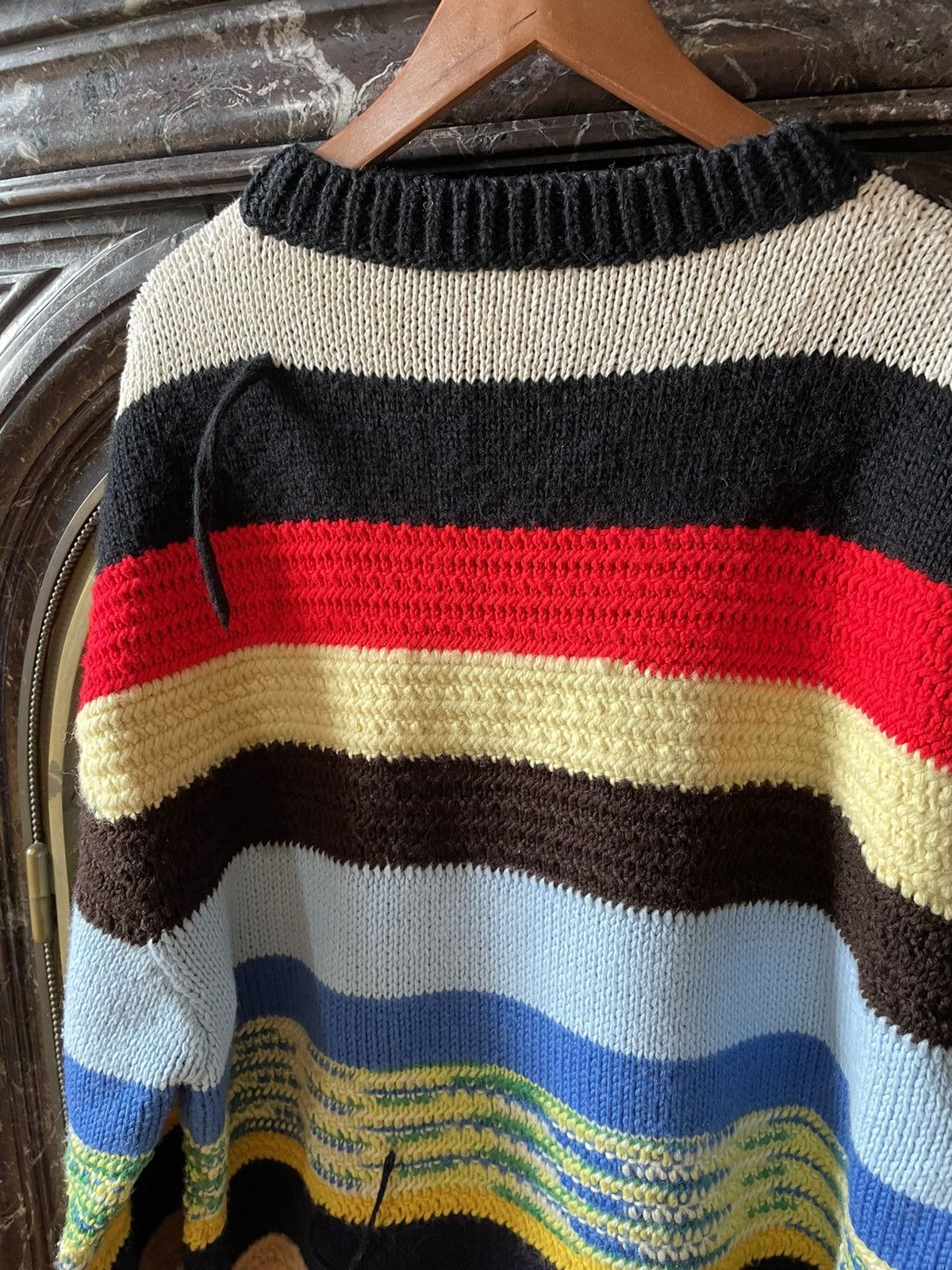 Calvin Klein 205W39NYC FW18 Multicolor Oversized Striped Knit Size US M / EU 48-50 / 2 - 7 Thumbnail