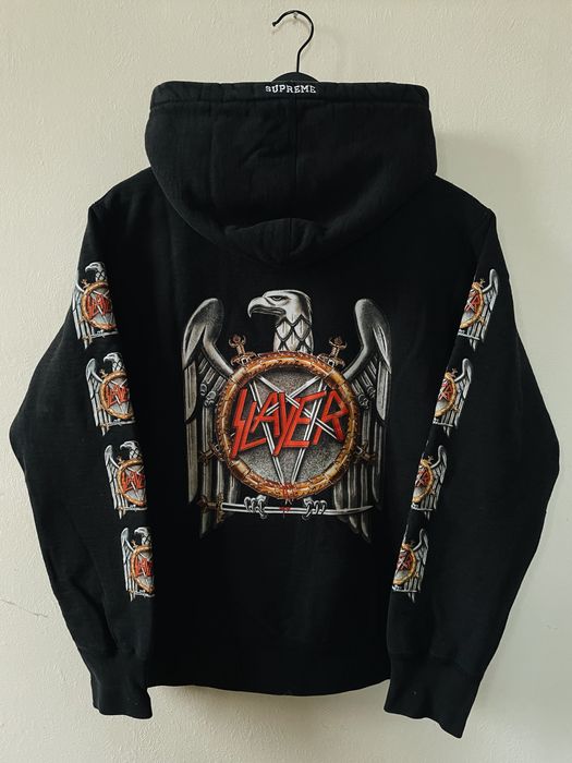 Supreme x hot sale slayer hoodie