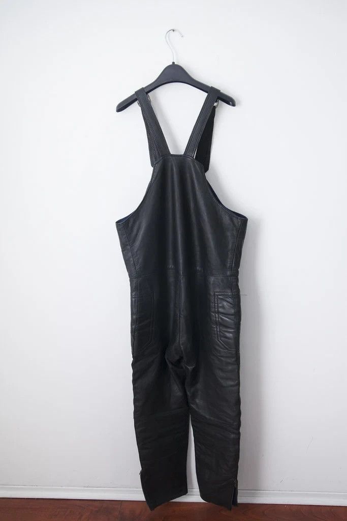 Vintage Vintage Le Motard leather overalls Size US 31 - 4 Thumbnail
