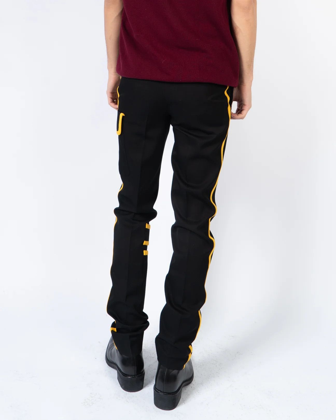 Calvin Klein 205W39NYC × Raf Simons SS19 Yellow Cigarette Scuba Cargo Trousers Size US 30 / EU 46 - 3 Thumbnail