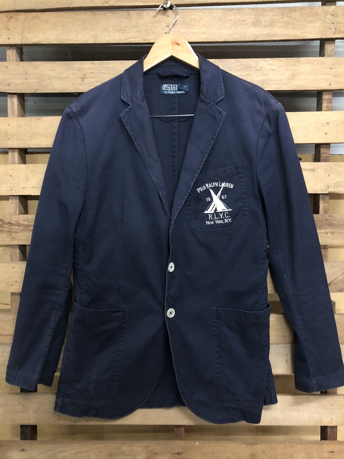 Polo Ralph Lauren Polo Ralph Lauren Washed Chino Blazer/Suit Jacket Size 36R - 1 Thumbnail