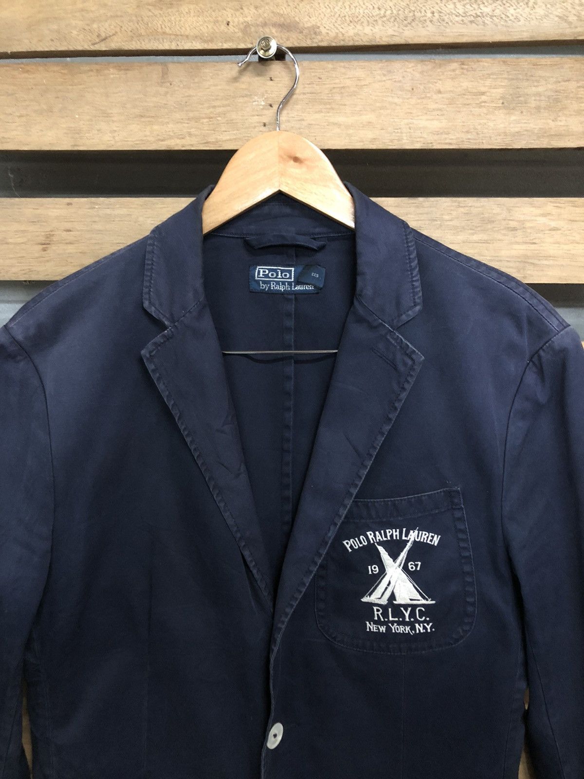 Polo Ralph Lauren Polo Ralph Lauren Washed Chino Blazer/Suit Jacket Size 36R - 4 Thumbnail