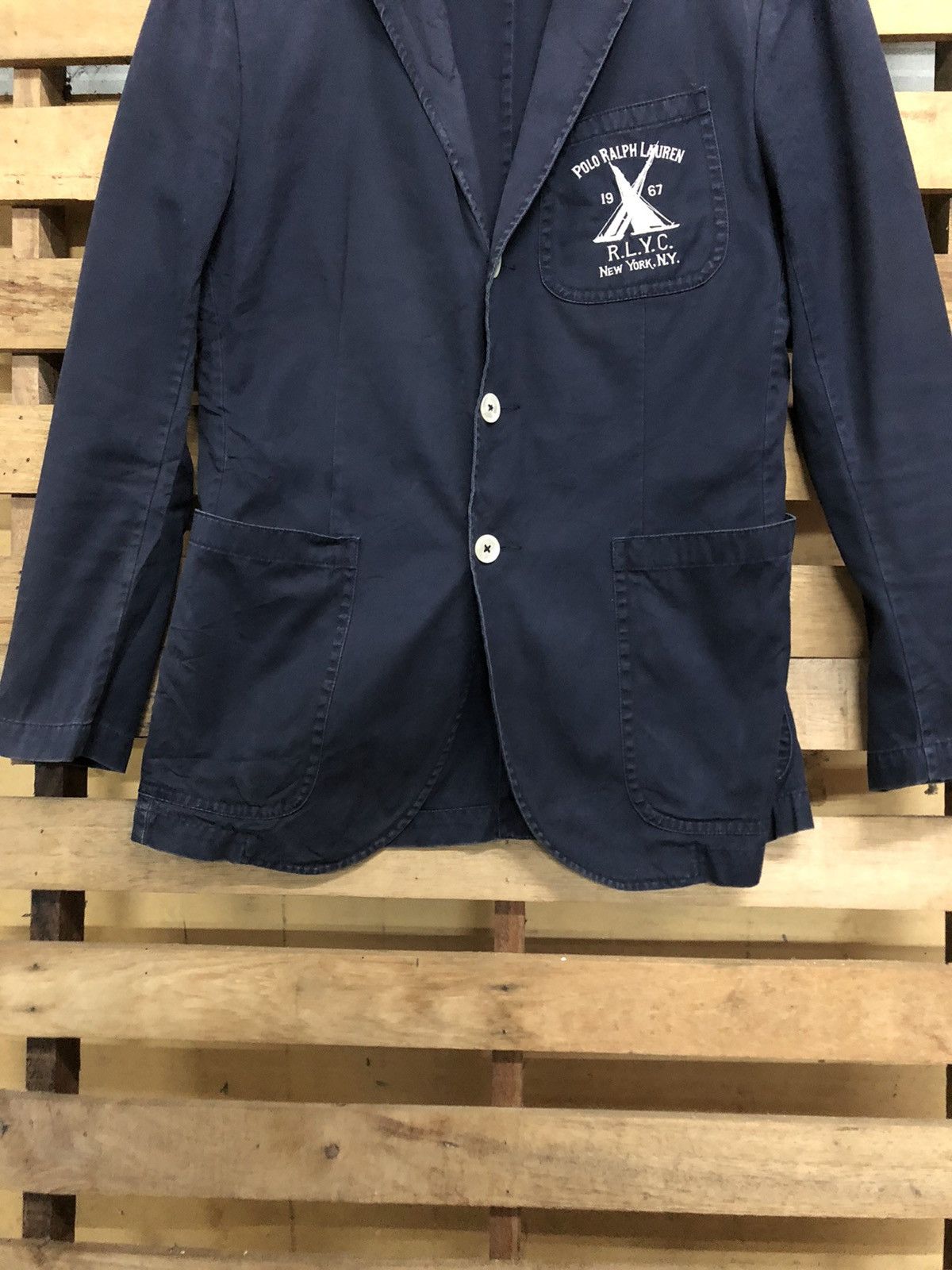 Polo Ralph Lauren Polo Ralph Lauren Washed Chino Blazer/Suit Jacket Size 36R - 5 Thumbnail