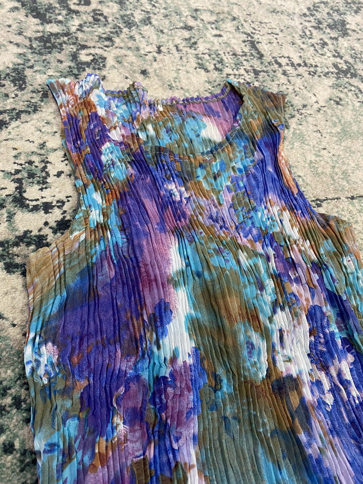 Japanese Brand Issey Miyake Pleat Please Style Abstract Pleated Top Size M / US 6-8 / IT 42-44 - 6 Thumbnail