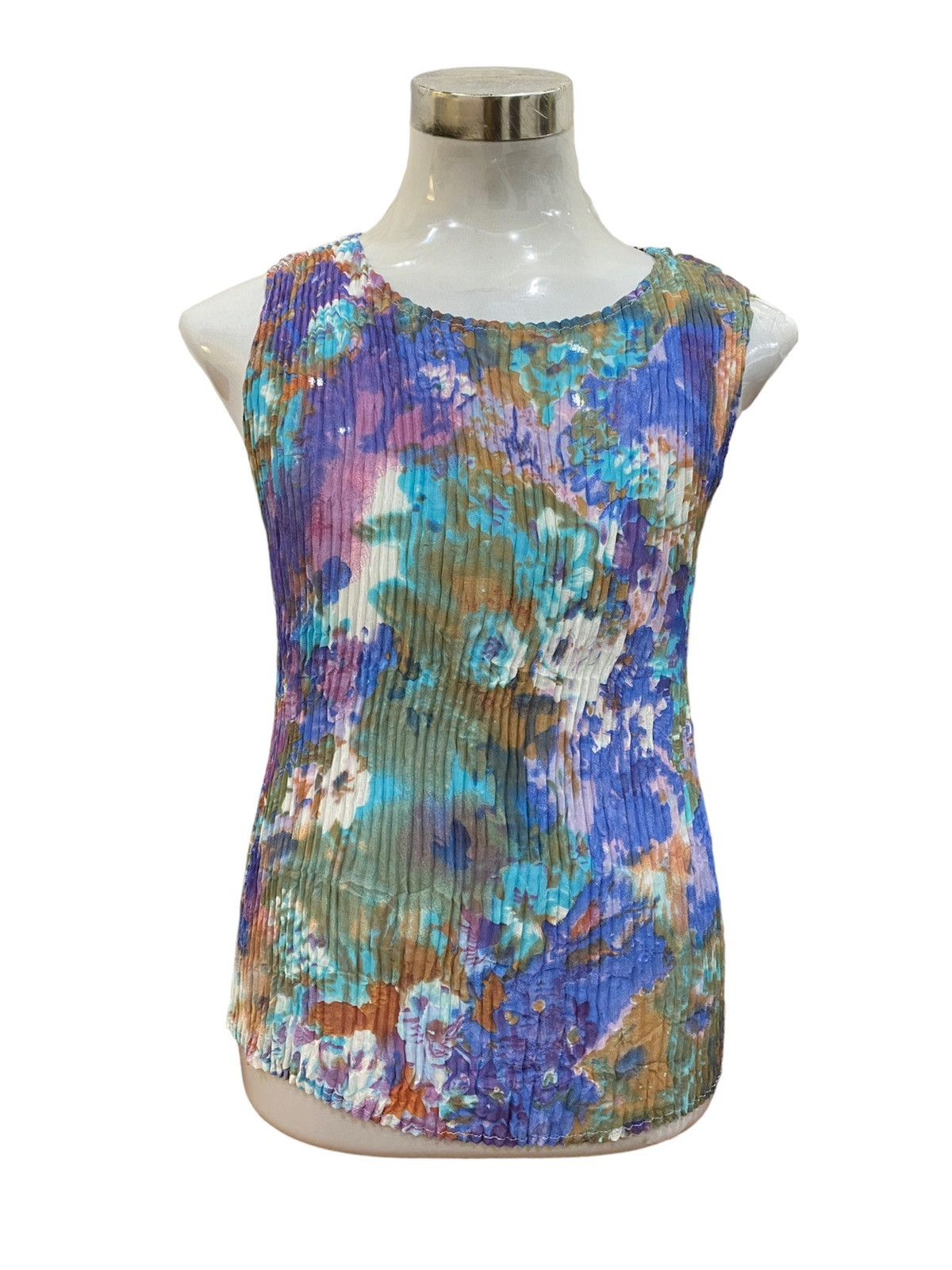 Japanese Brand Issey Miyake Pleat Please Style Abstract Pleated Top Size M / US 6-8 / IT 42-44 - 3 Thumbnail