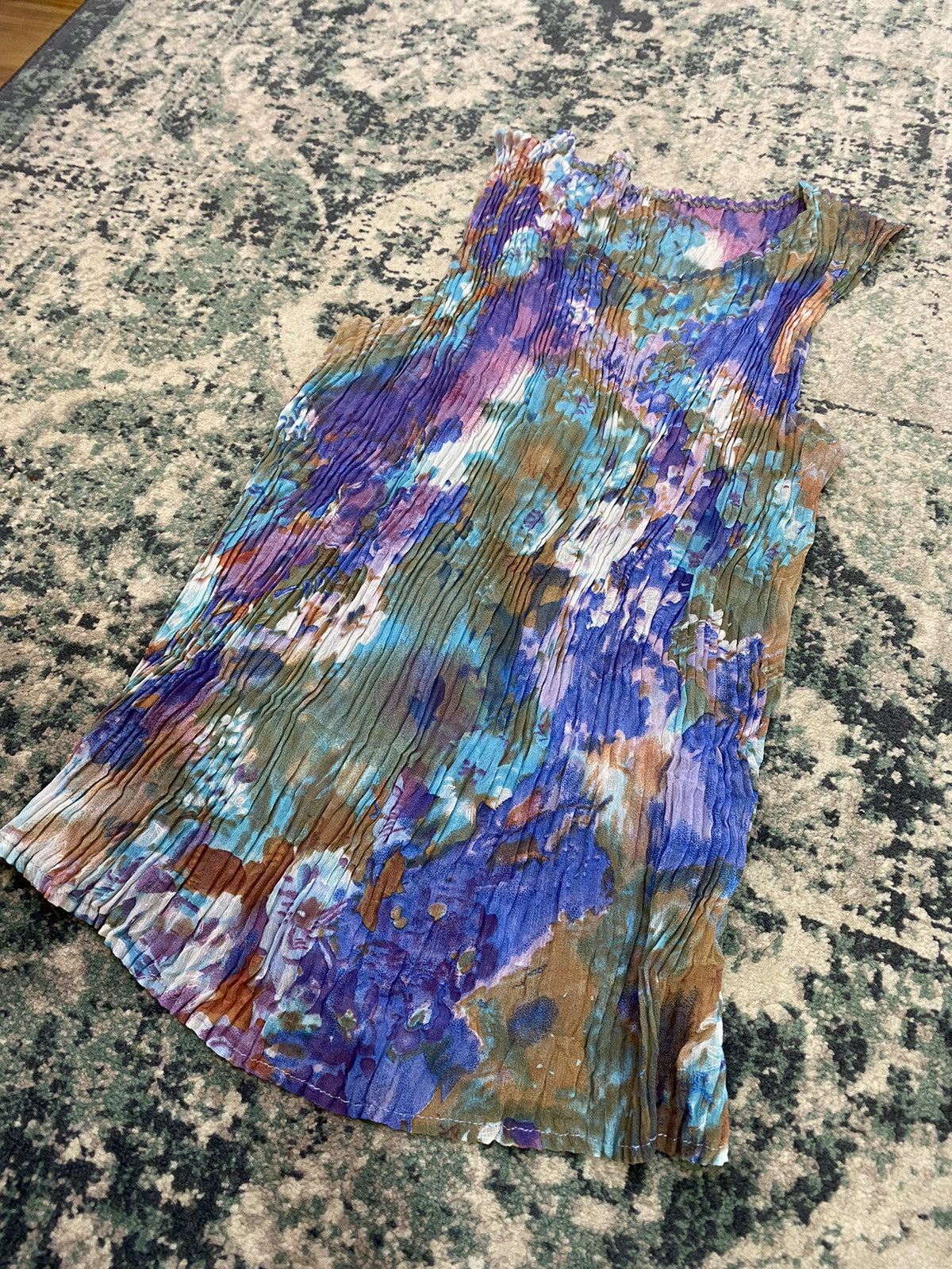 Japanese Brand Issey Miyake Pleat Please Style Abstract Pleated Top Size M / US 6-8 / IT 42-44 - 7 Thumbnail