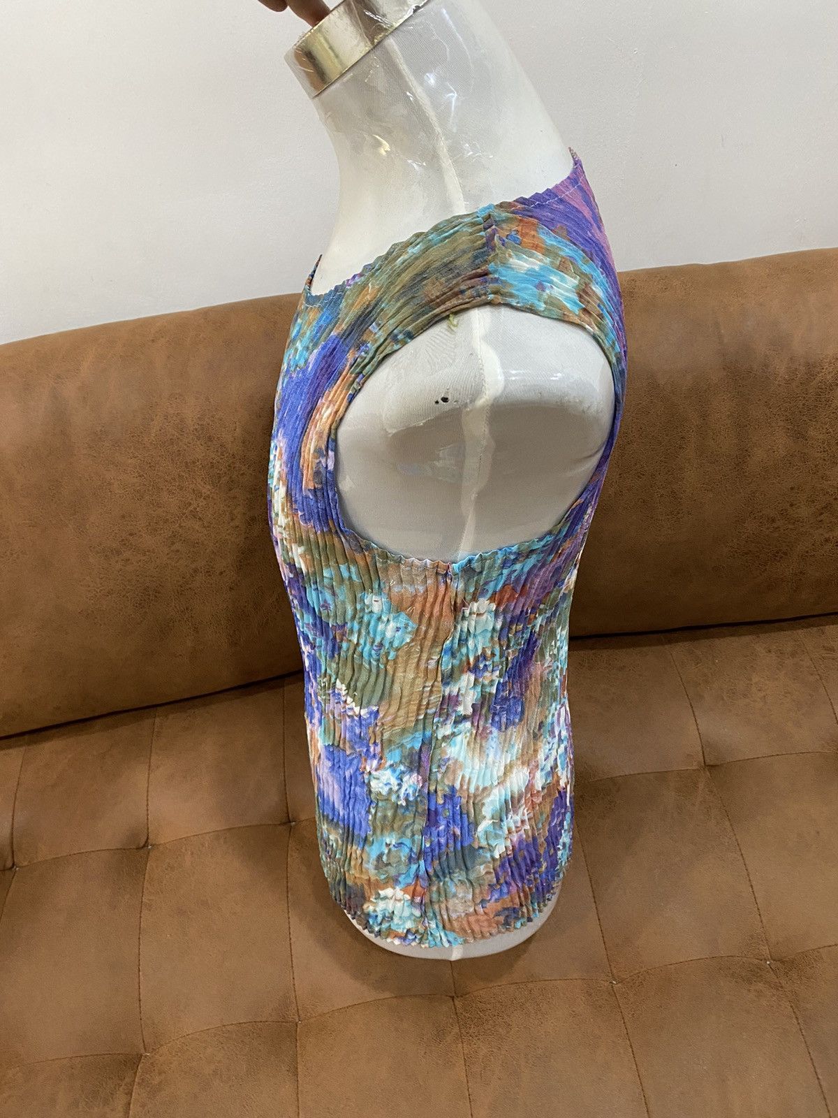 Japanese Brand Issey Miyake Pleat Please Style Abstract Pleated Top Size M / US 6-8 / IT 42-44 - 12 Thumbnail