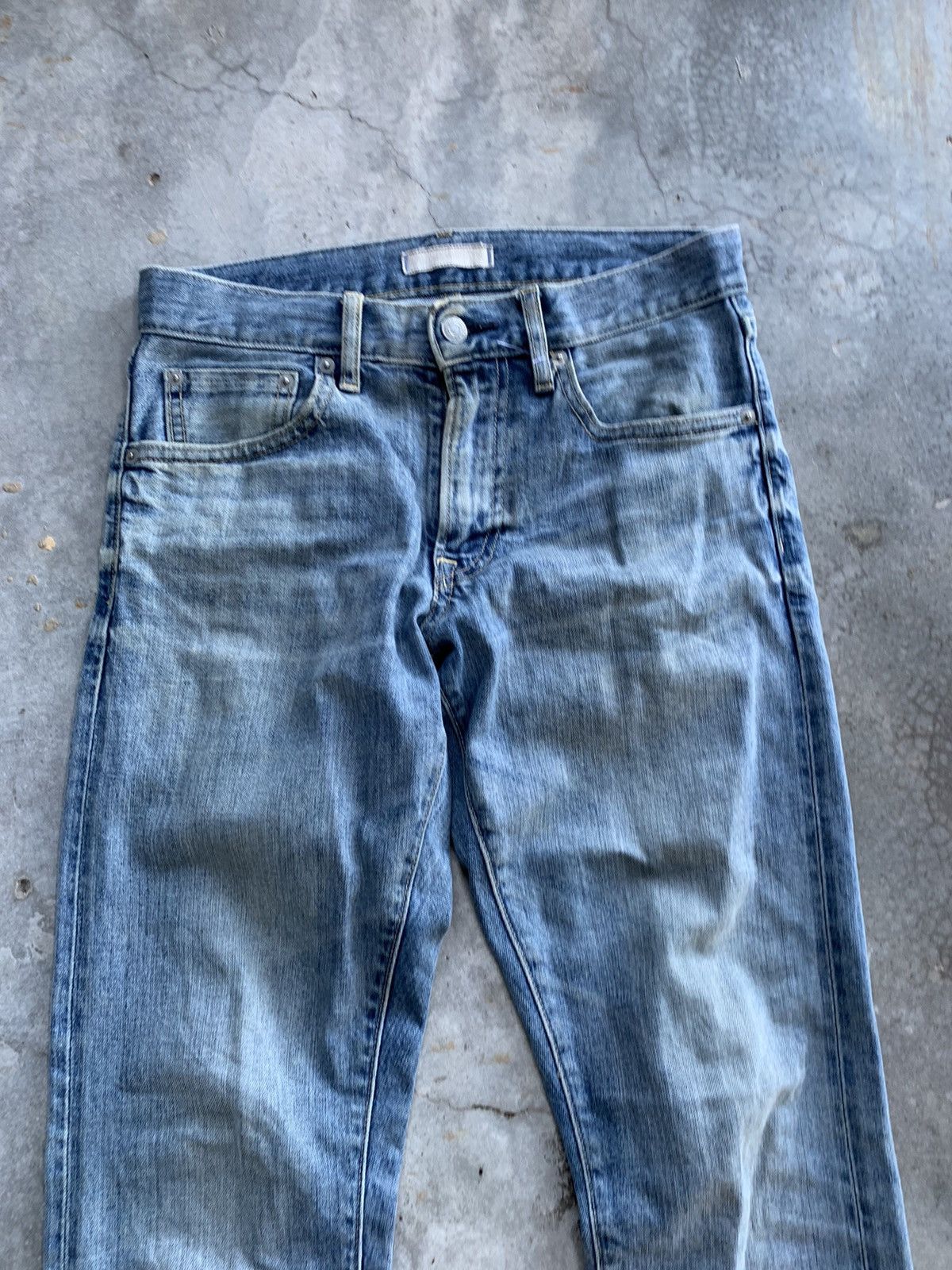 Japanese Brand × Uniqlo Uniqlo Sun Faded Selvedge Denim Pant Size US 29 - 2 Thumbnail