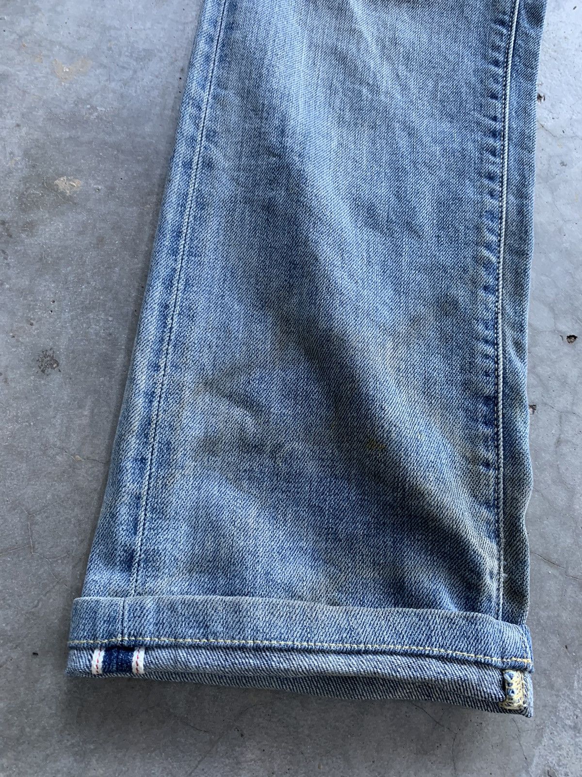 Japanese Brand × Uniqlo Uniqlo Sun Faded Selvedge Denim Pant Size US 29 - 3 Thumbnail