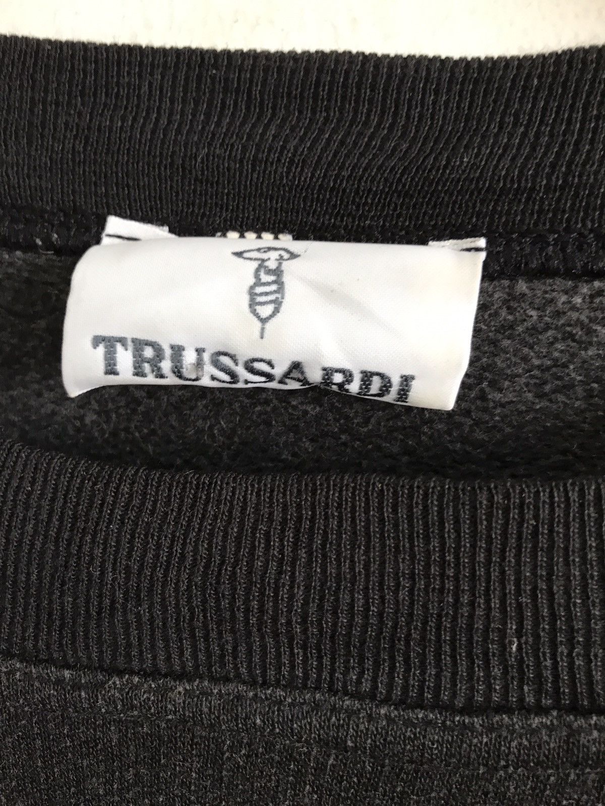 Trussardi Trussardi Big Logo Spell Out Crewneck Sweatshirt Size US L / EU 52-54 / 3 - 5 Thumbnail