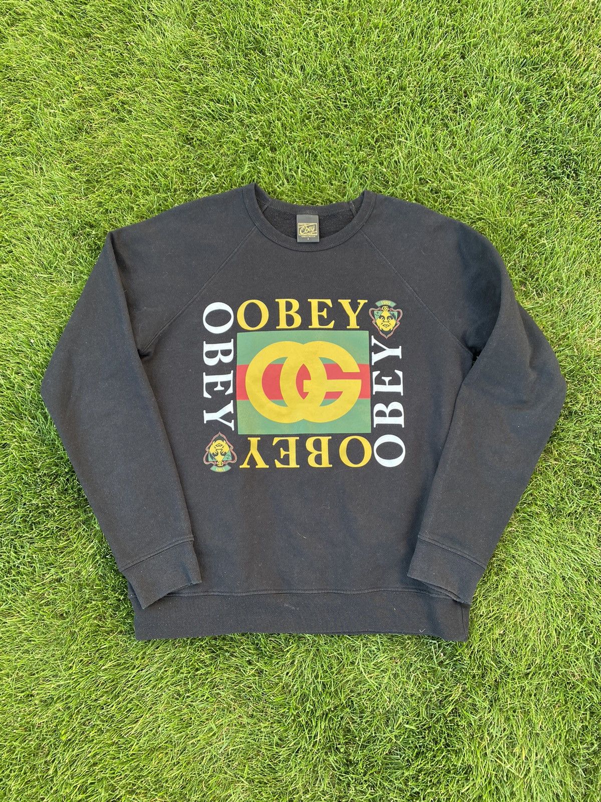 Obey Obey Gucci vibe rare og sweatshirt Size US S / EU 44-46 / 1 - 1 Thumbnail