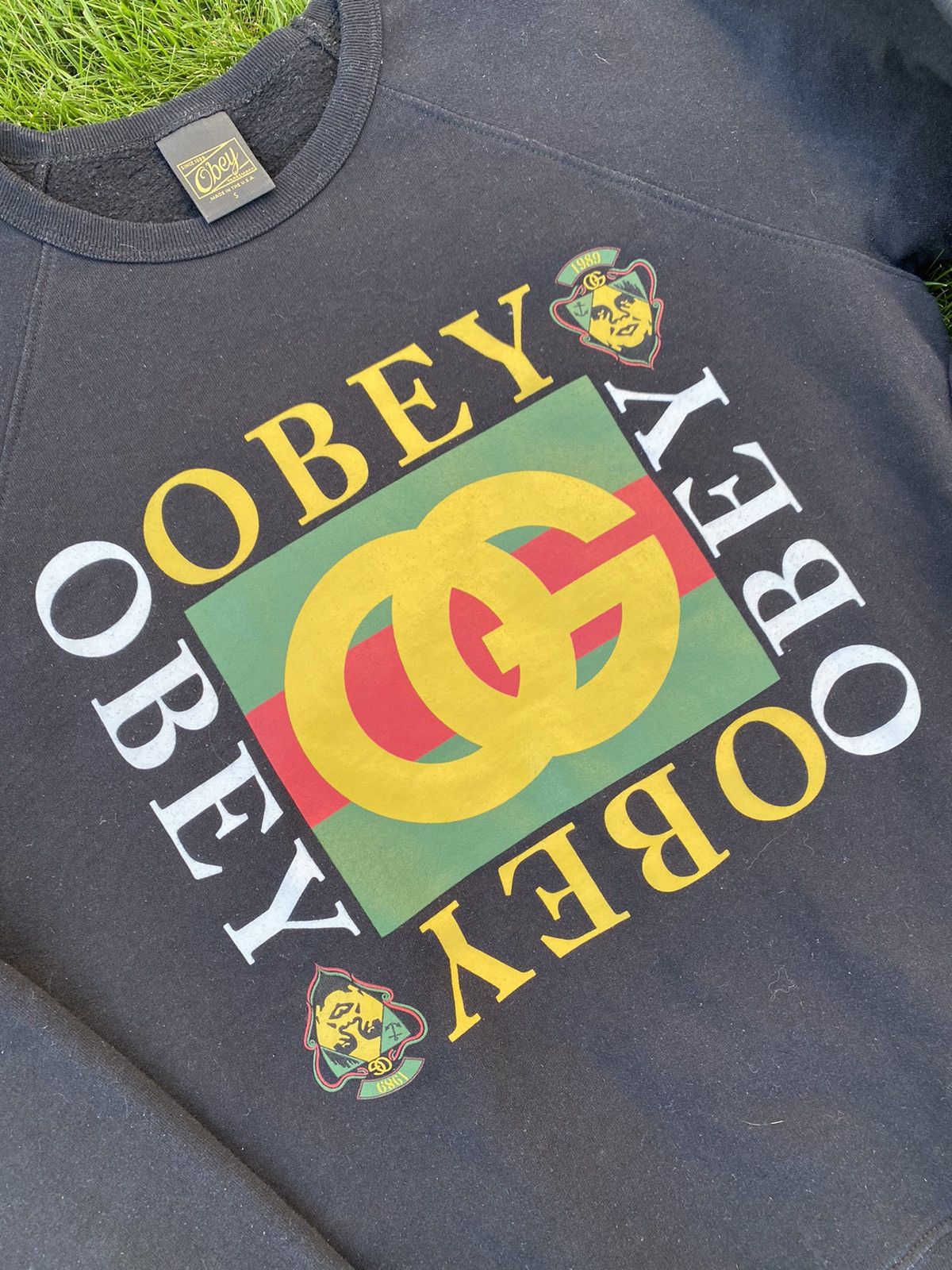Obey Obey Gucci vibe rare og sweatshirt Size US S / EU 44-46 / 1 - 3 Thumbnail
