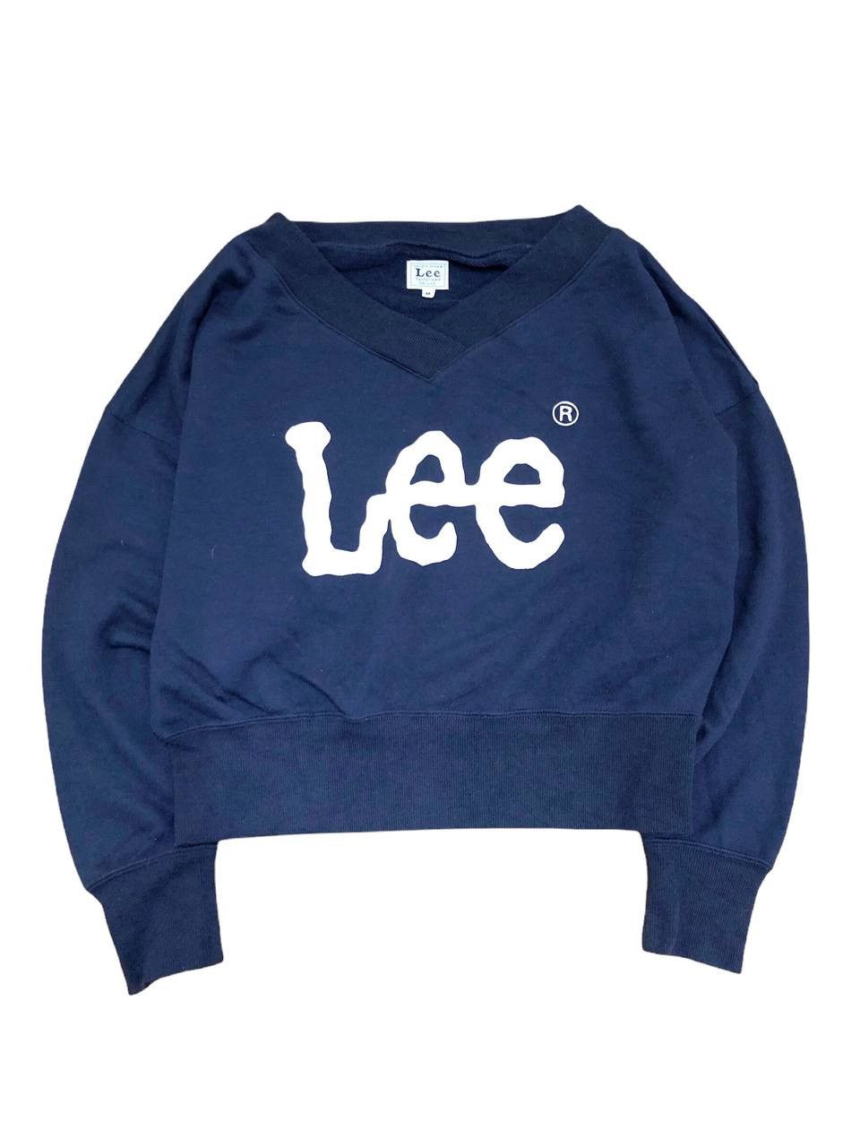 Japanese Brand × Lee Vintage Lee Sanforized Big Logo Sweatshirt Size US S / EU 44-46 / 1 - 1 Thumbnail