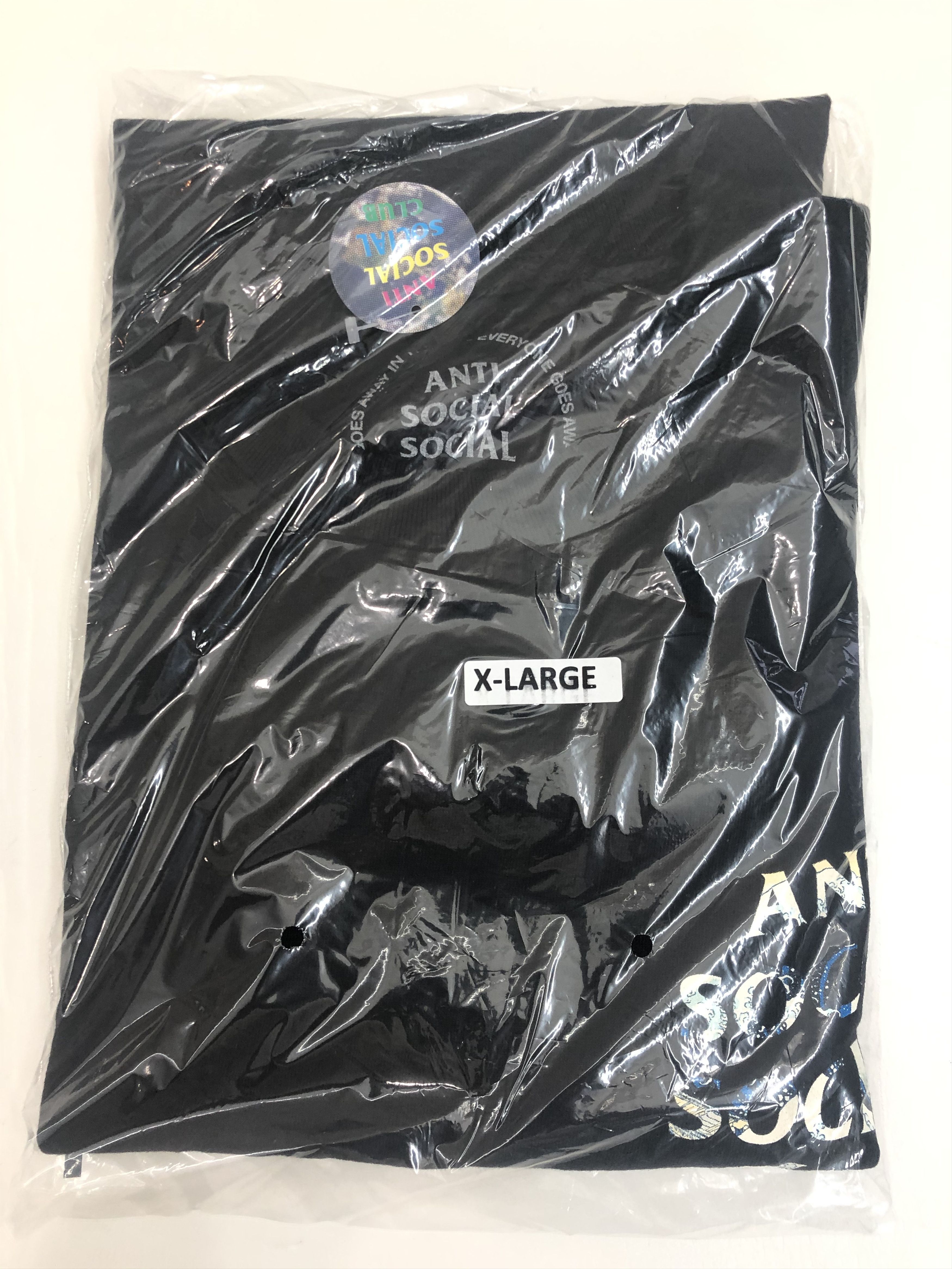 Anti Social Social Club DS FW20 Member Exclusive ASSC Tonkotsu Black Tee in hand Size US XL / EU 56 / 4 - 2 Thumbnail