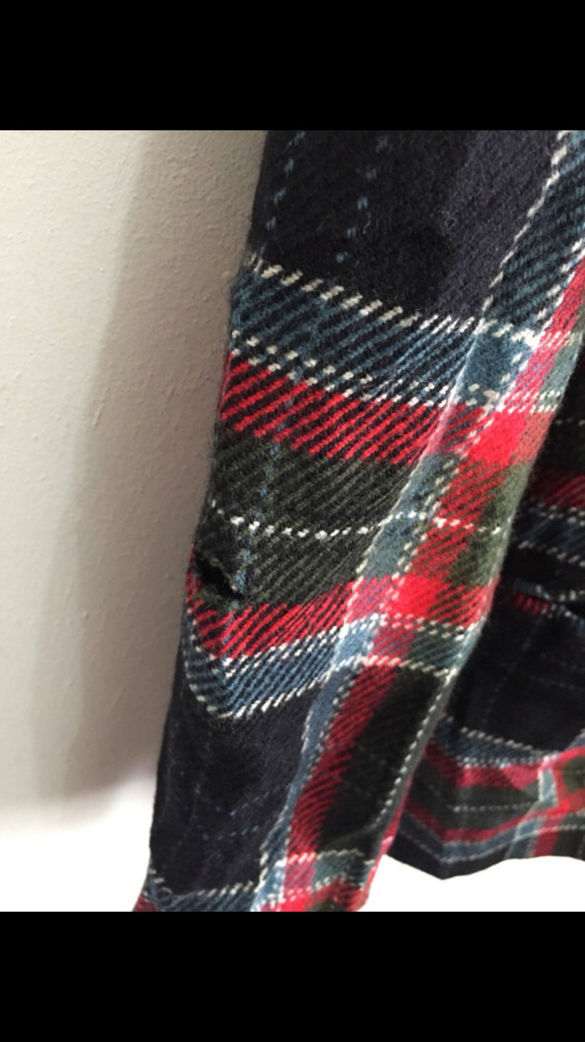 Designer NORMA KAMALI Wool Tartan Checked Jacket Coat Armpit 18"x27" Size 38S - 5 Thumbnail