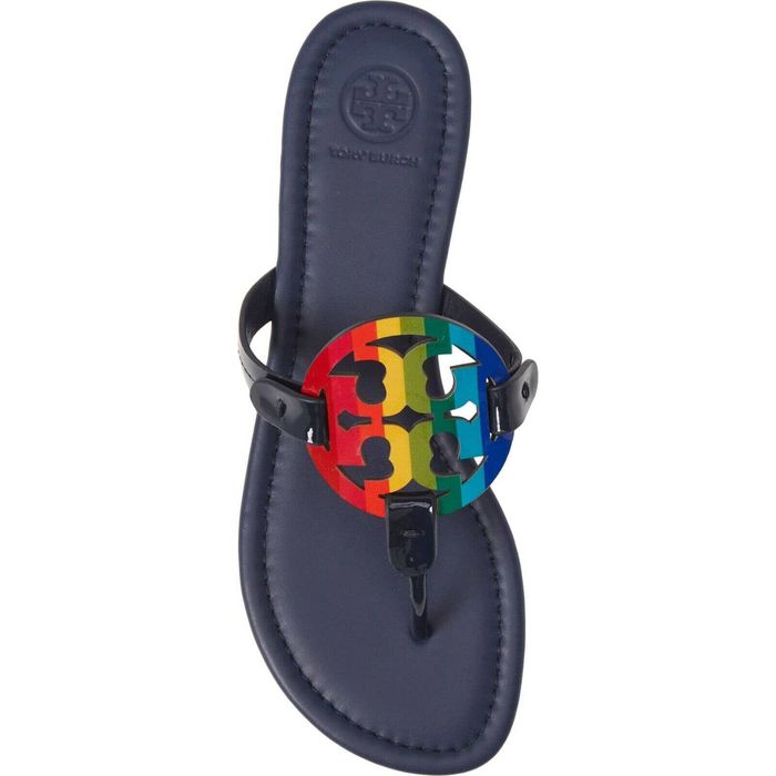 Tory burch cheap miller sandals rainbow