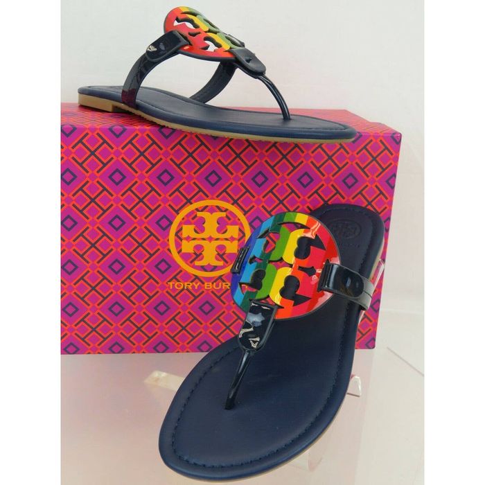 Tory burch cheap rainbow sandals