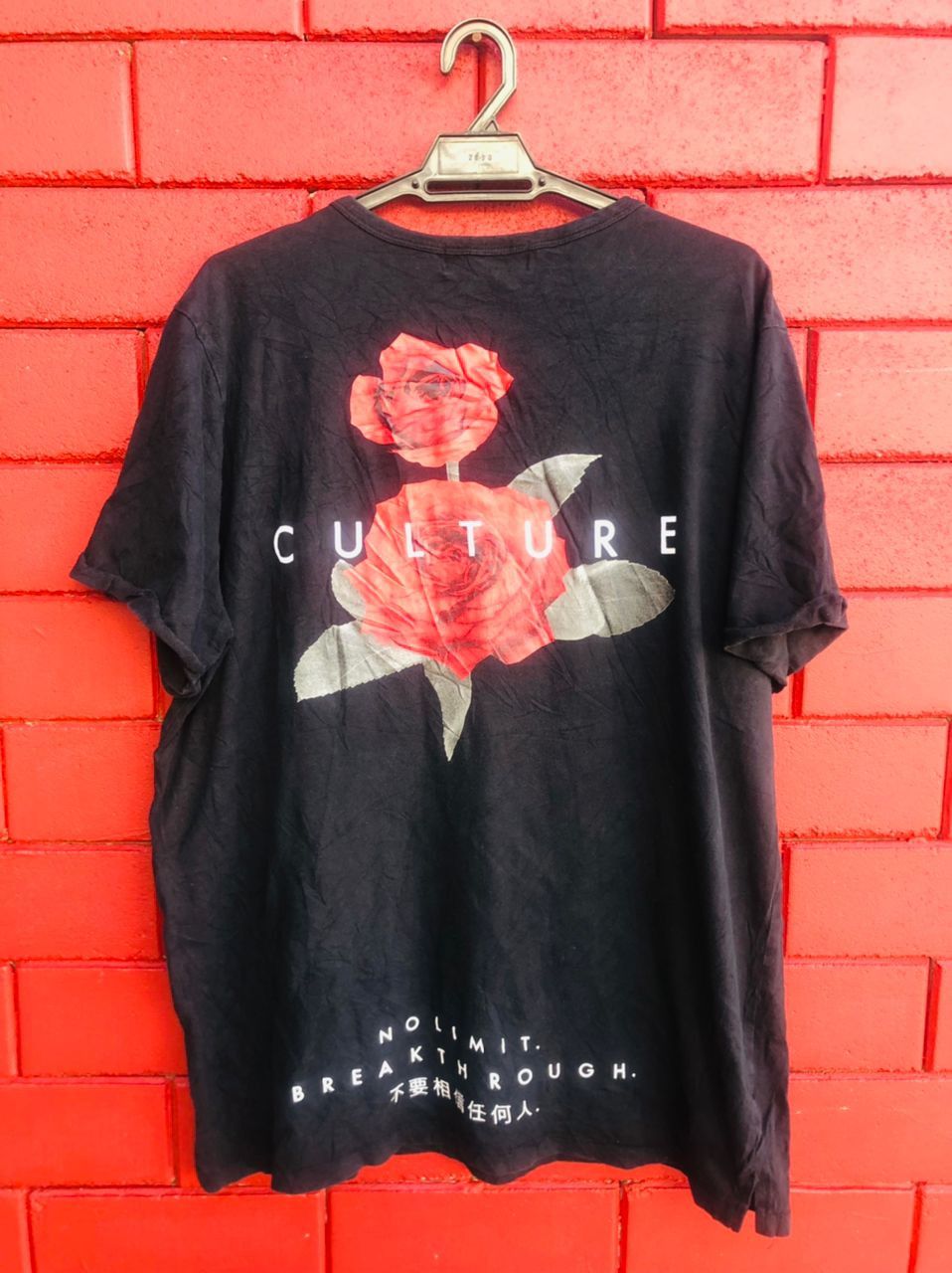 image of Vintage Culture Japanese Designer Fashion Style Shirt in Black, Men's (Size Large)
