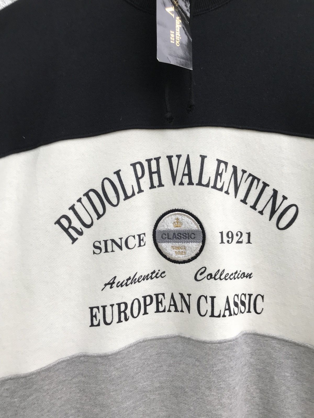 Valentino Rudolph Valentino Colour Block Big Logo Crewneck Sweatshirt Size US S / EU 44-46 / 1 - 4 Thumbnail