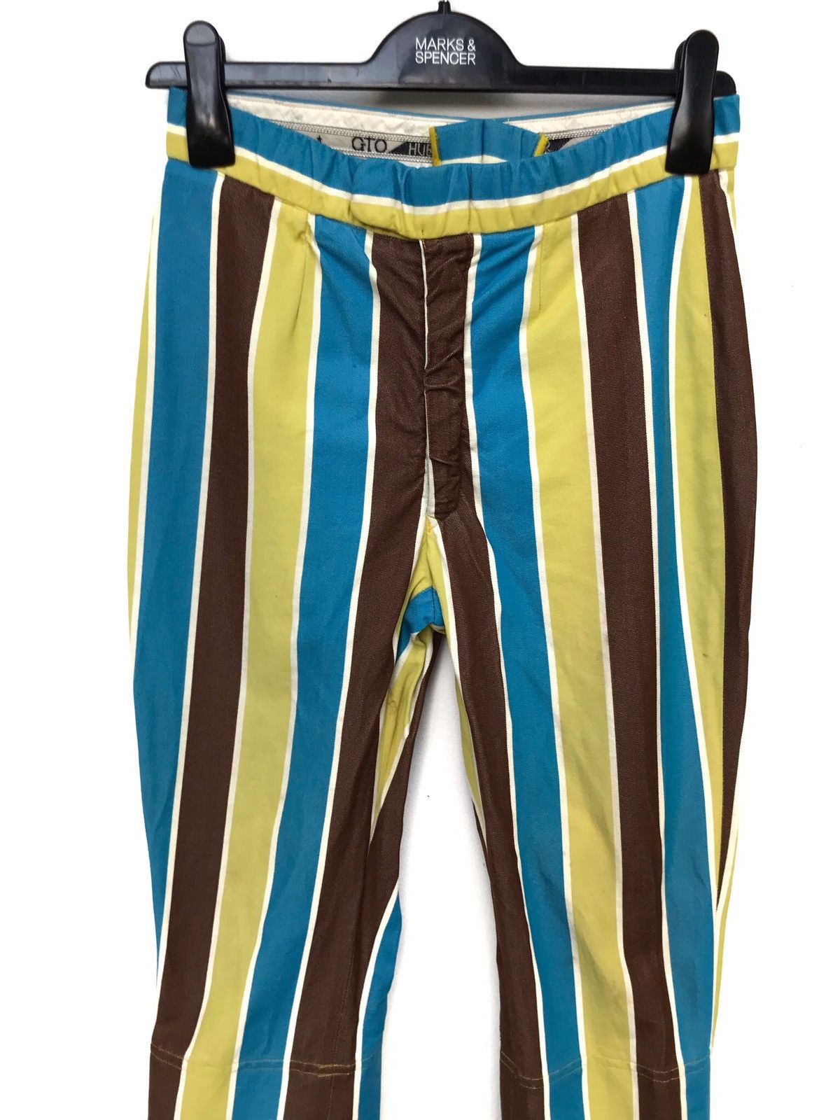 Japanese Brand × Vintage Vintage Japanese Brand Huber GTO Stripes Wide Leg Pants Size US 26 / EU 42 - 3 Thumbnail