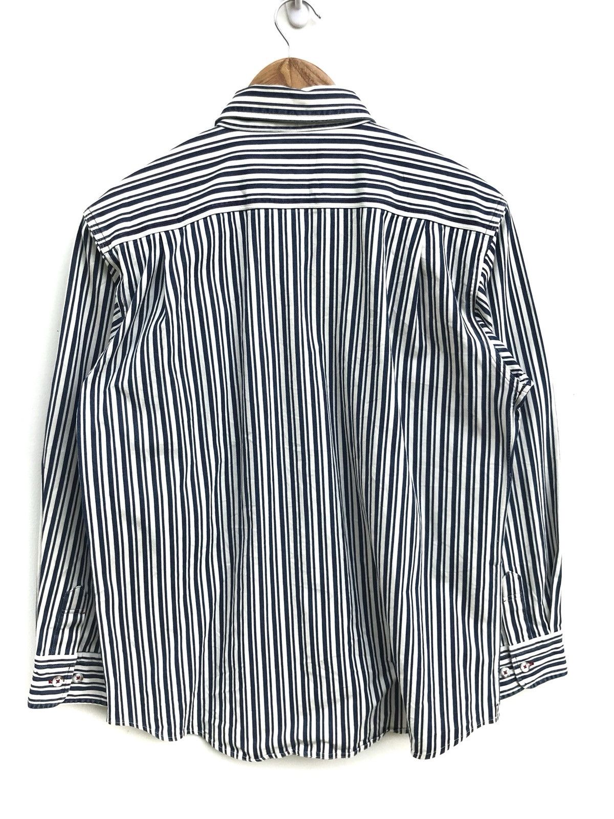 Indigo × Japanese Brand Made In Japan Indigo Eddy Button Down Shirts Jacket Size US XXS / EU 40 - 2 Thumbnail