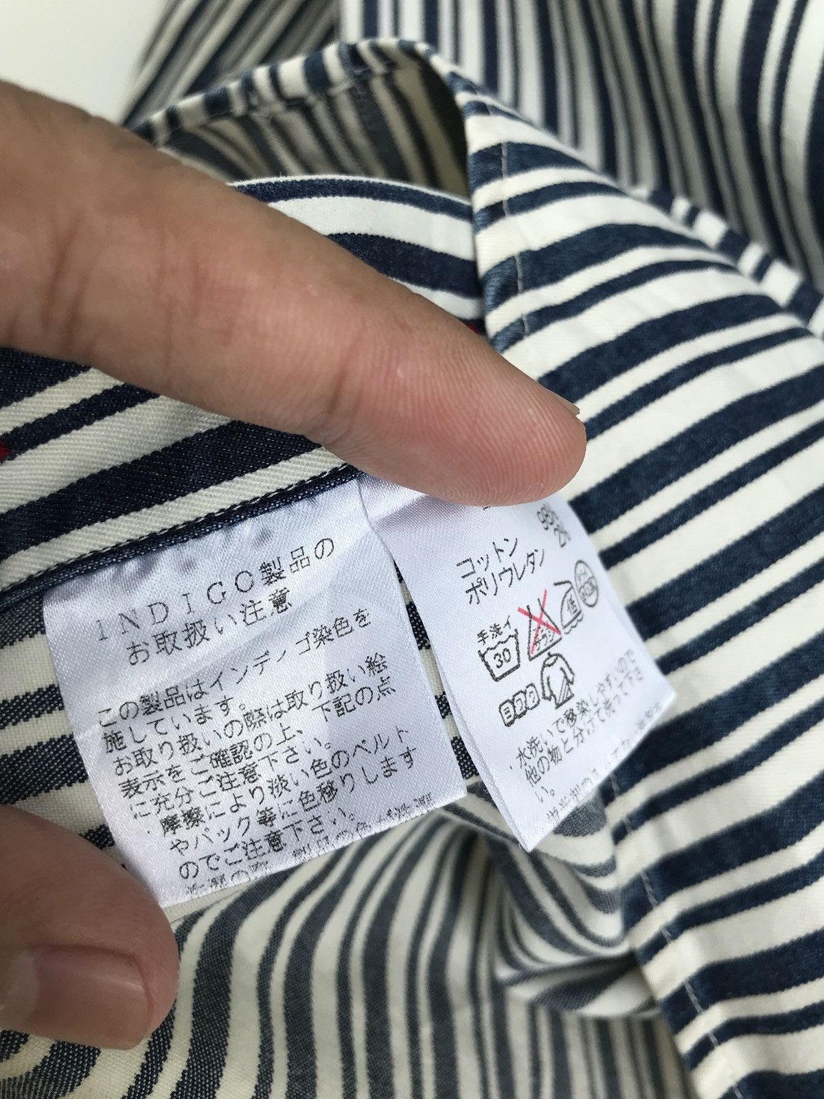 Indigo × Japanese Brand Made In Japan Indigo Eddy Button Down Shirts Jacket Size US XXS / EU 40 - 11 Thumbnail