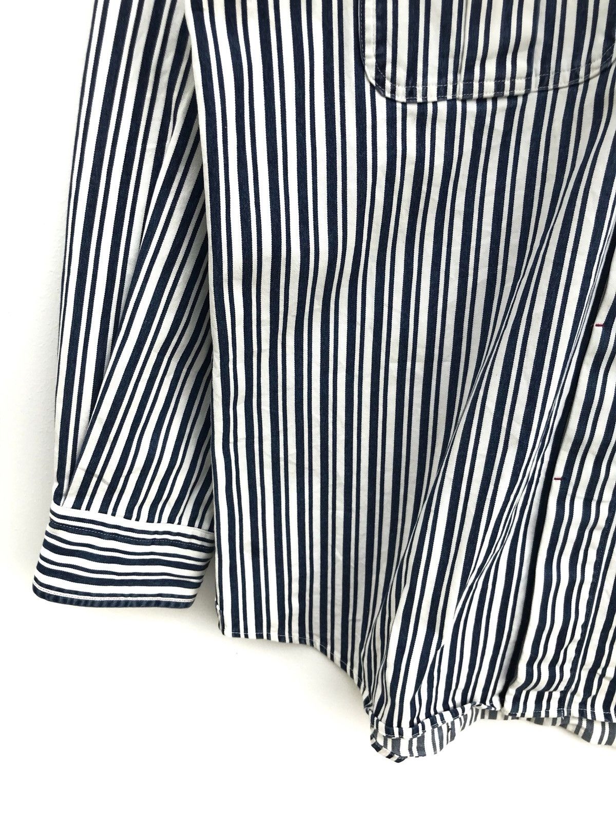 Indigo × Japanese Brand Made In Japan Indigo Eddy Button Down Shirts Jacket Size US XXS / EU 40 - 6 Thumbnail
