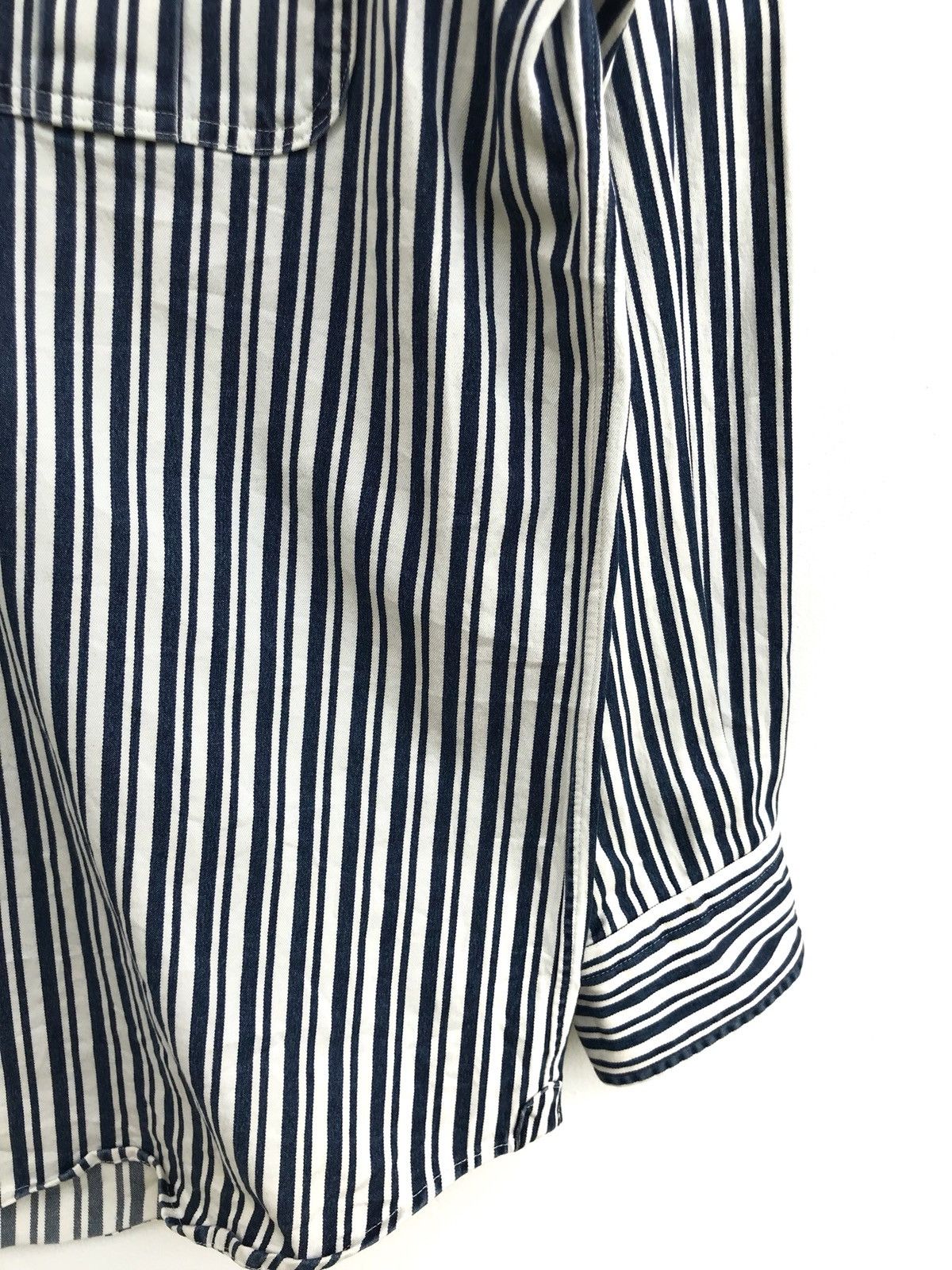 Indigo × Japanese Brand Made In Japan Indigo Eddy Button Down Shirts Jacket Size US XXS / EU 40 - 7 Thumbnail