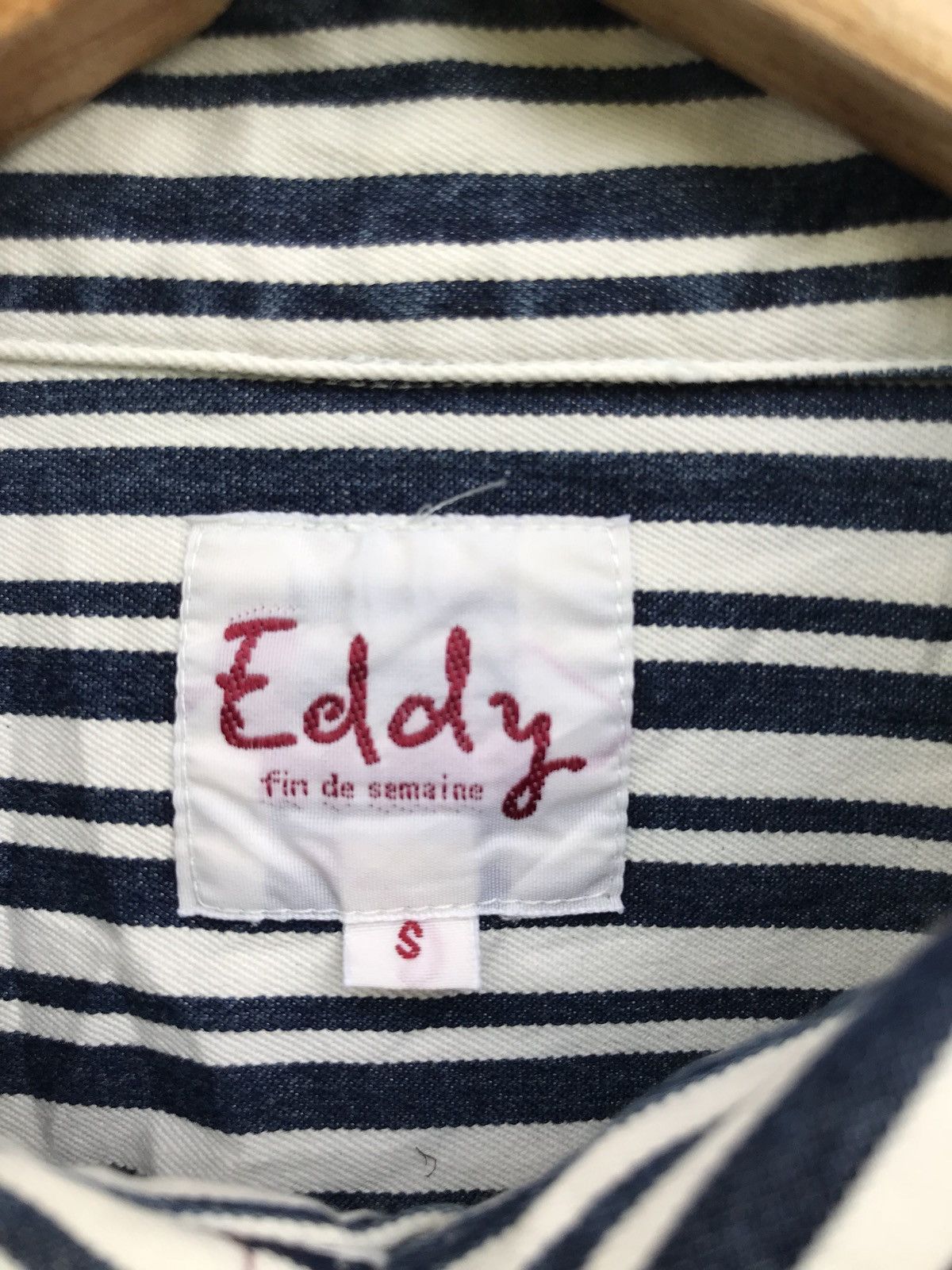 Indigo × Japanese Brand Made In Japan Indigo Eddy Button Down Shirts Jacket Size US XXS / EU 40 - 10 Thumbnail
