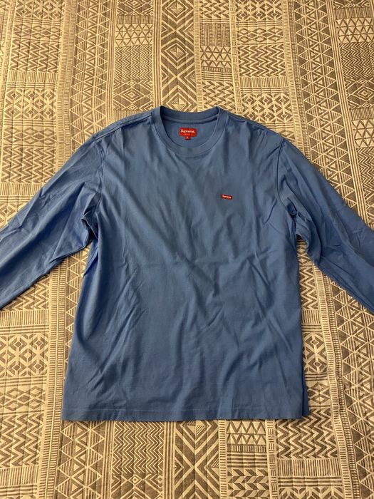 Supreme Supreme Small Box L/S Longsleeve Tee Light Royal Medium