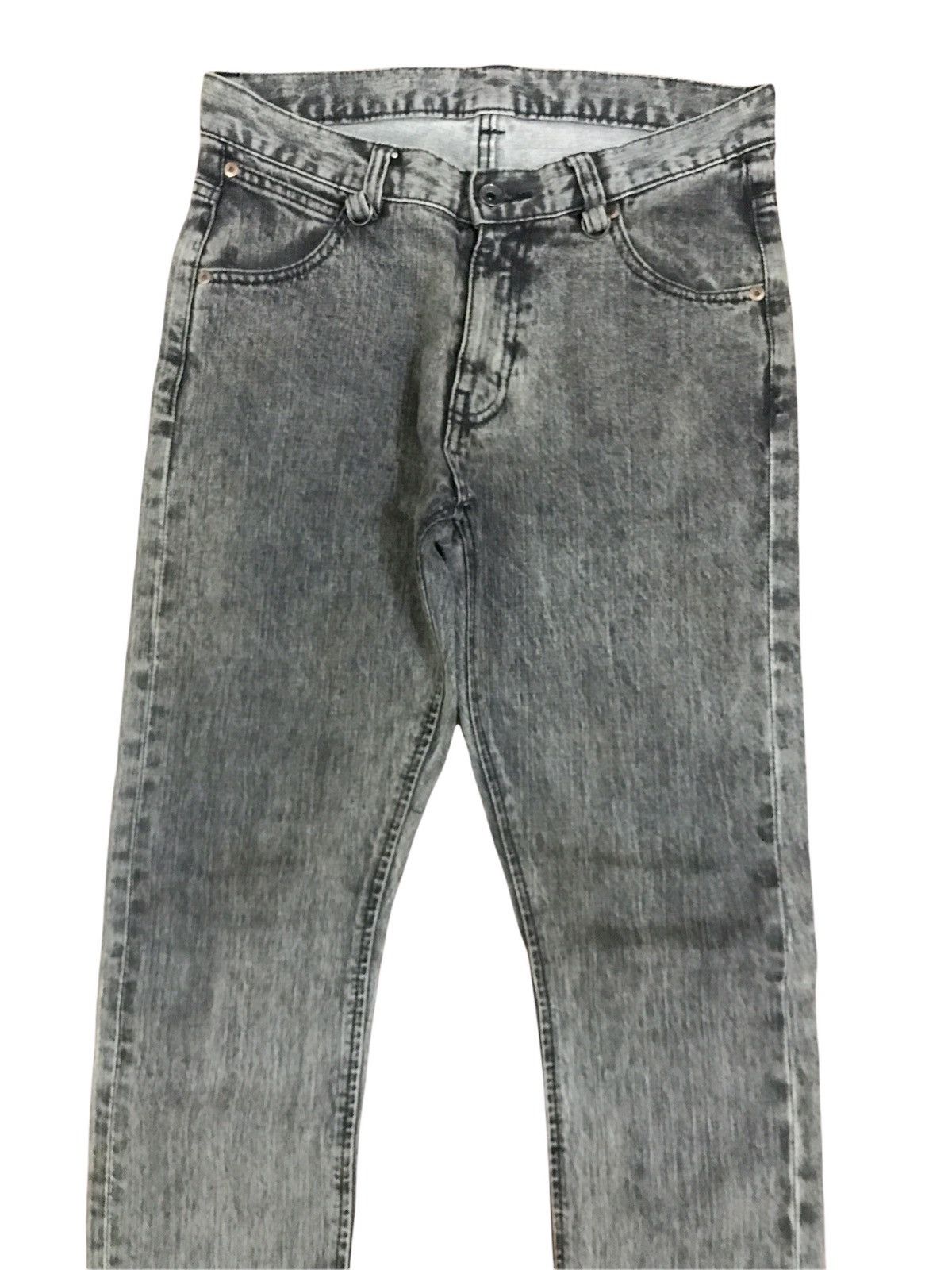 Buffalo Bobs Distressed Punk Rock Skinny Leg Zipper Jeans
