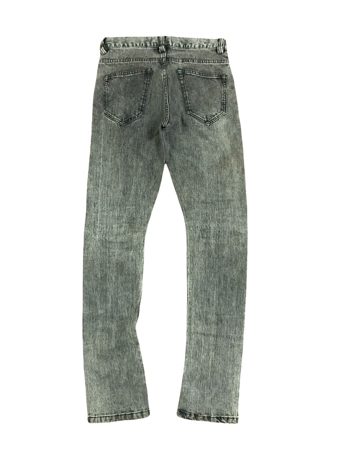Buffalo Bobs Distressed Punk Rock Skinny Leg Zipper Jeans