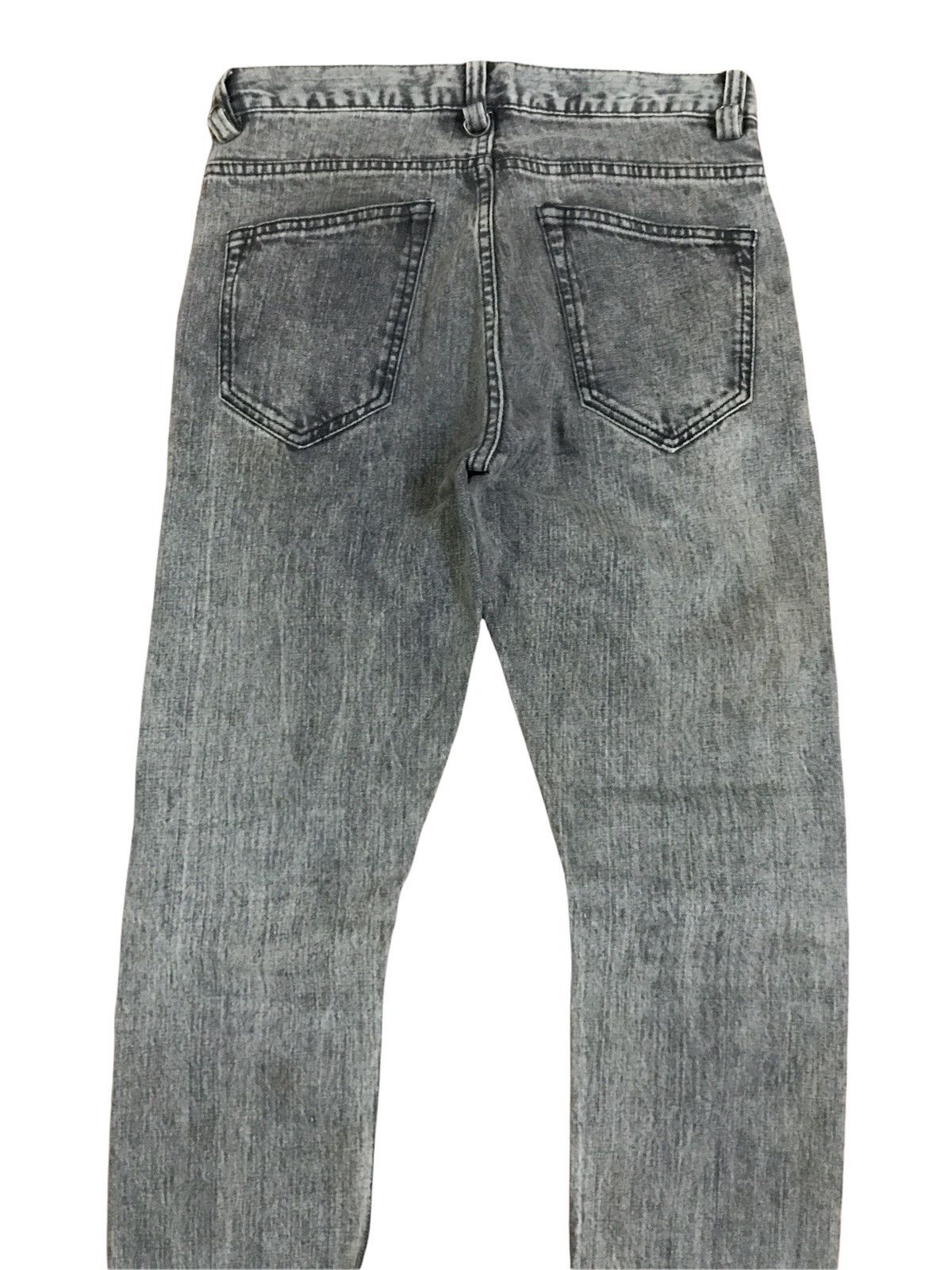 Buffalo Bobs Distressed Punk Rock Skinny Leg Zipper Jeans