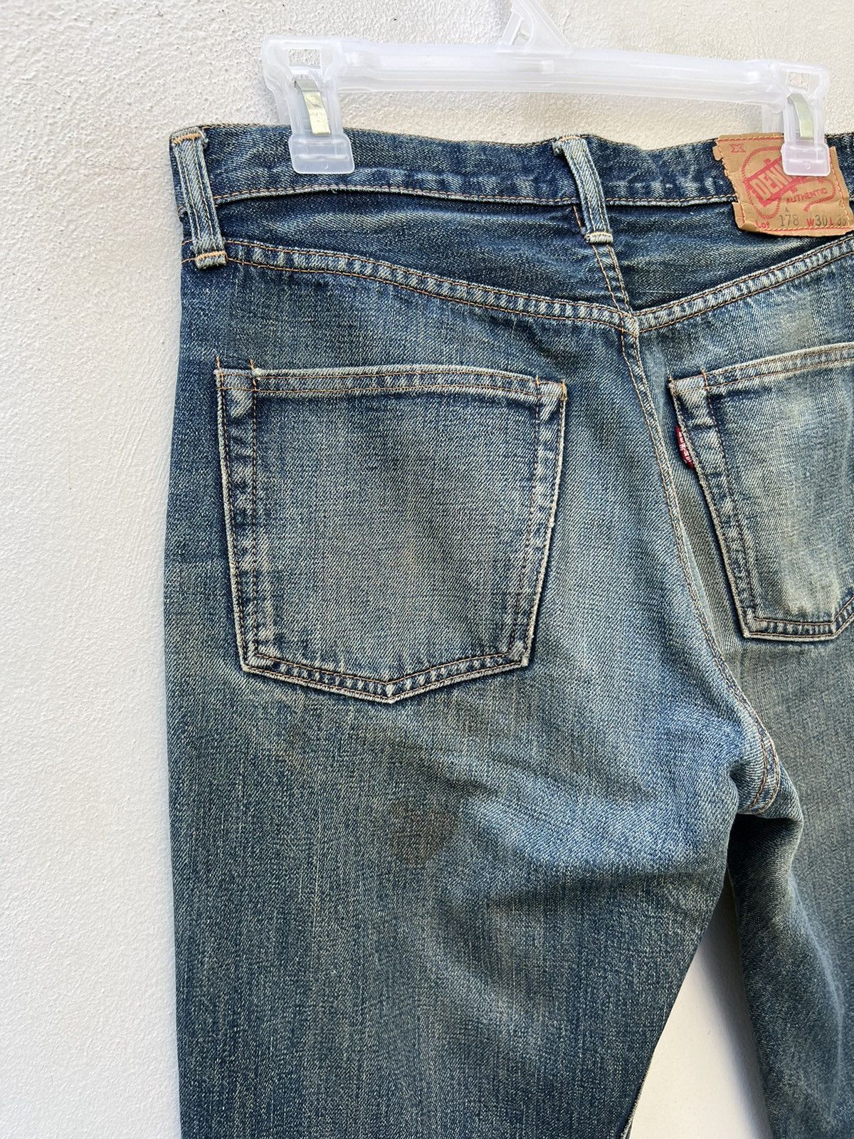Denime VTG 90s DENIME Orizzonti Ageing Mud Denim Selvedge Jeans Size US 30 / EU 46 - 16 Thumbnail