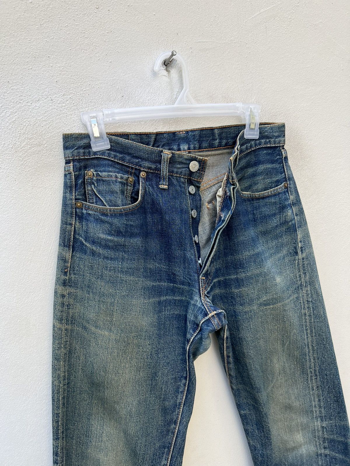 Denime VTG 90s DENIME Orizzonti Ageing Mud Denim Selvedge Jeans Size US 30 / EU 46 - 8 Thumbnail
