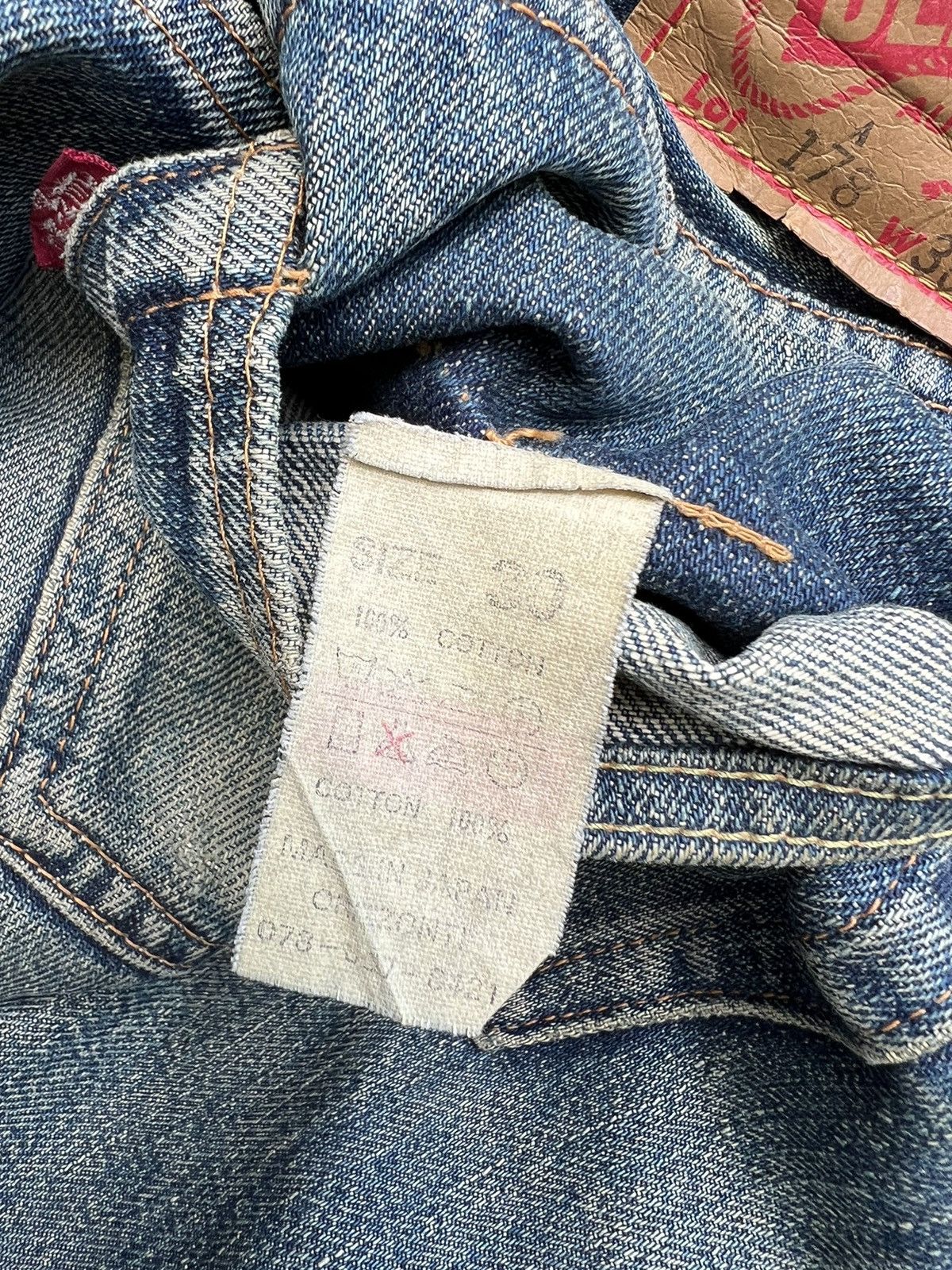 Denime VTG 90s DENIME Orizzonti Ageing Mud Denim Selvedge Jeans Size US 30 / EU 46 - 22 Thumbnail
