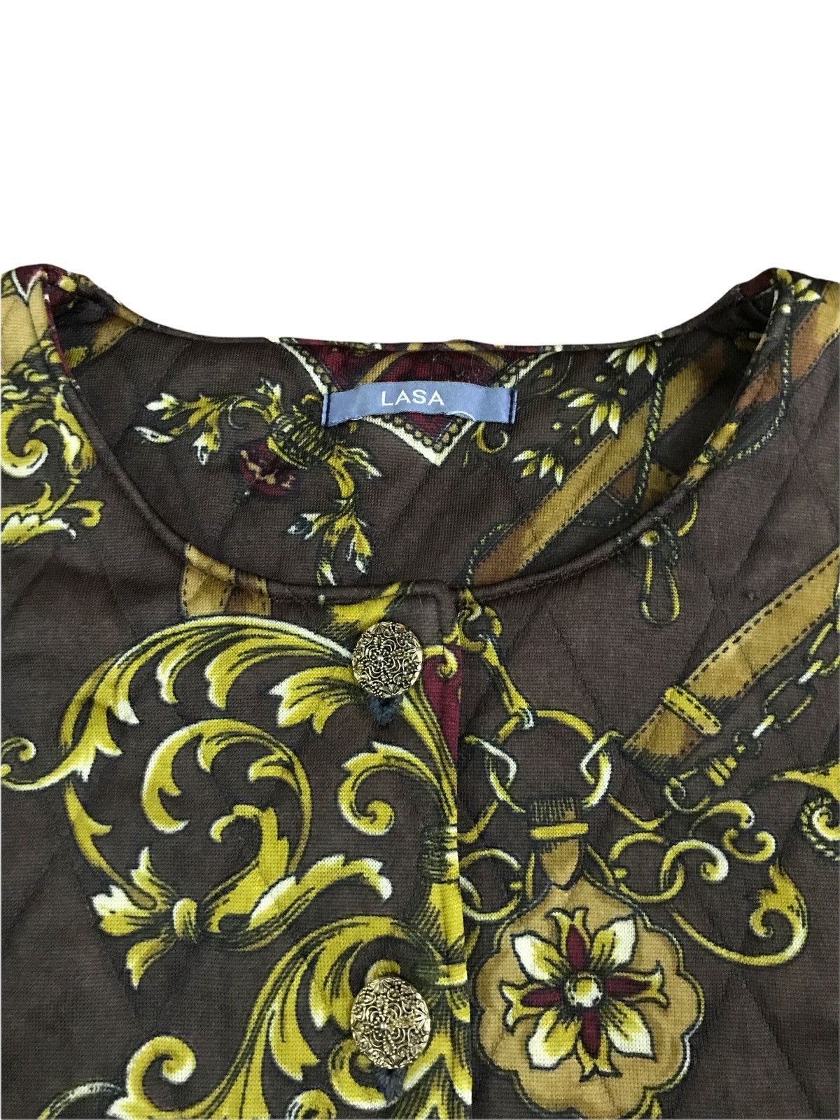 Vintage Vintage Multicolour Bomber Lasa Quilted Button Jacket Size US S / EU 44-46 / 1 - 4 Thumbnail
