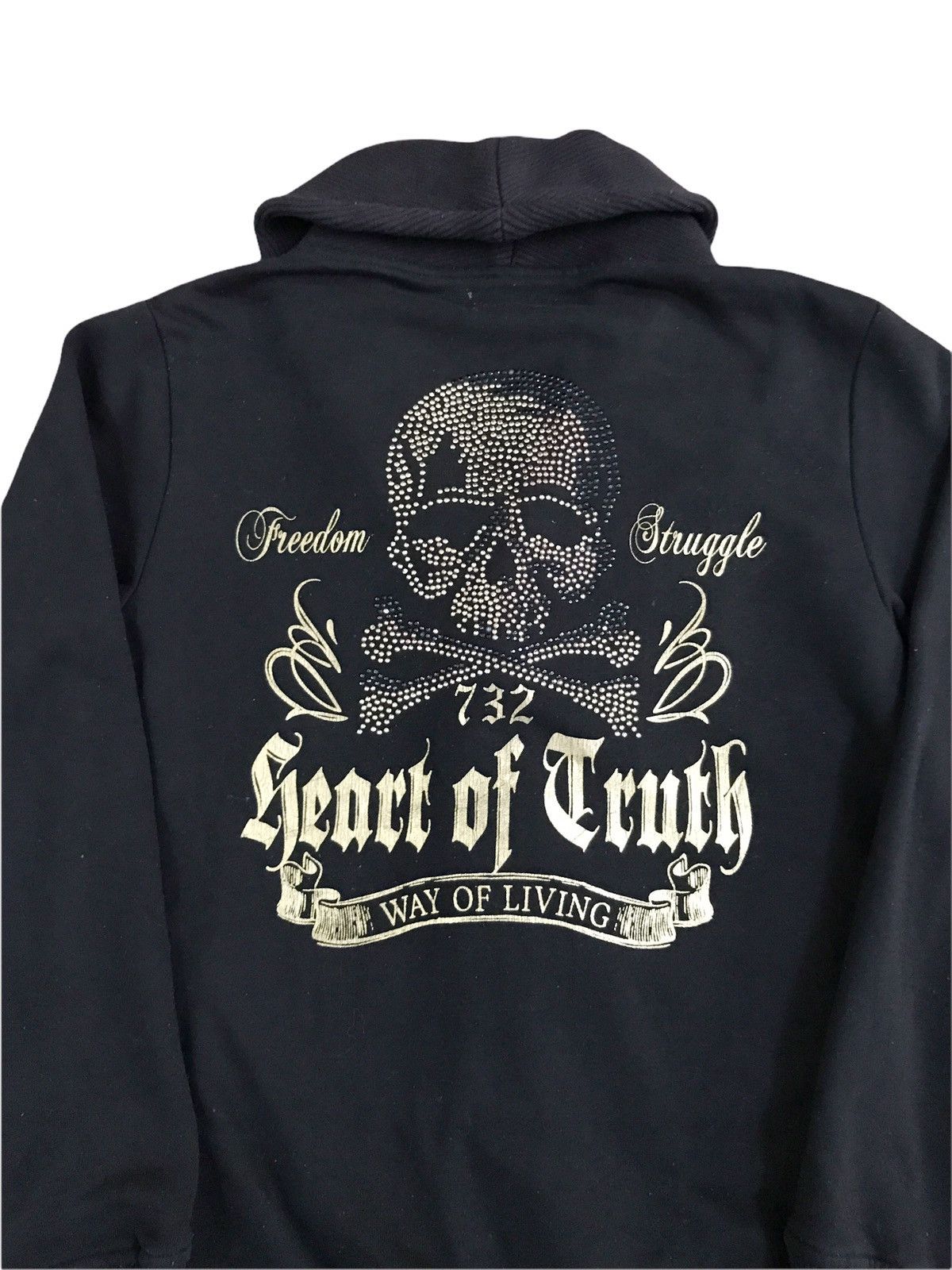 Japanese Brand Japanese Brand Ivanhoe Skull Logo Shawl Collar Sweatshirt Size US XS / EU 42 / 0 - 4 Thumbnail