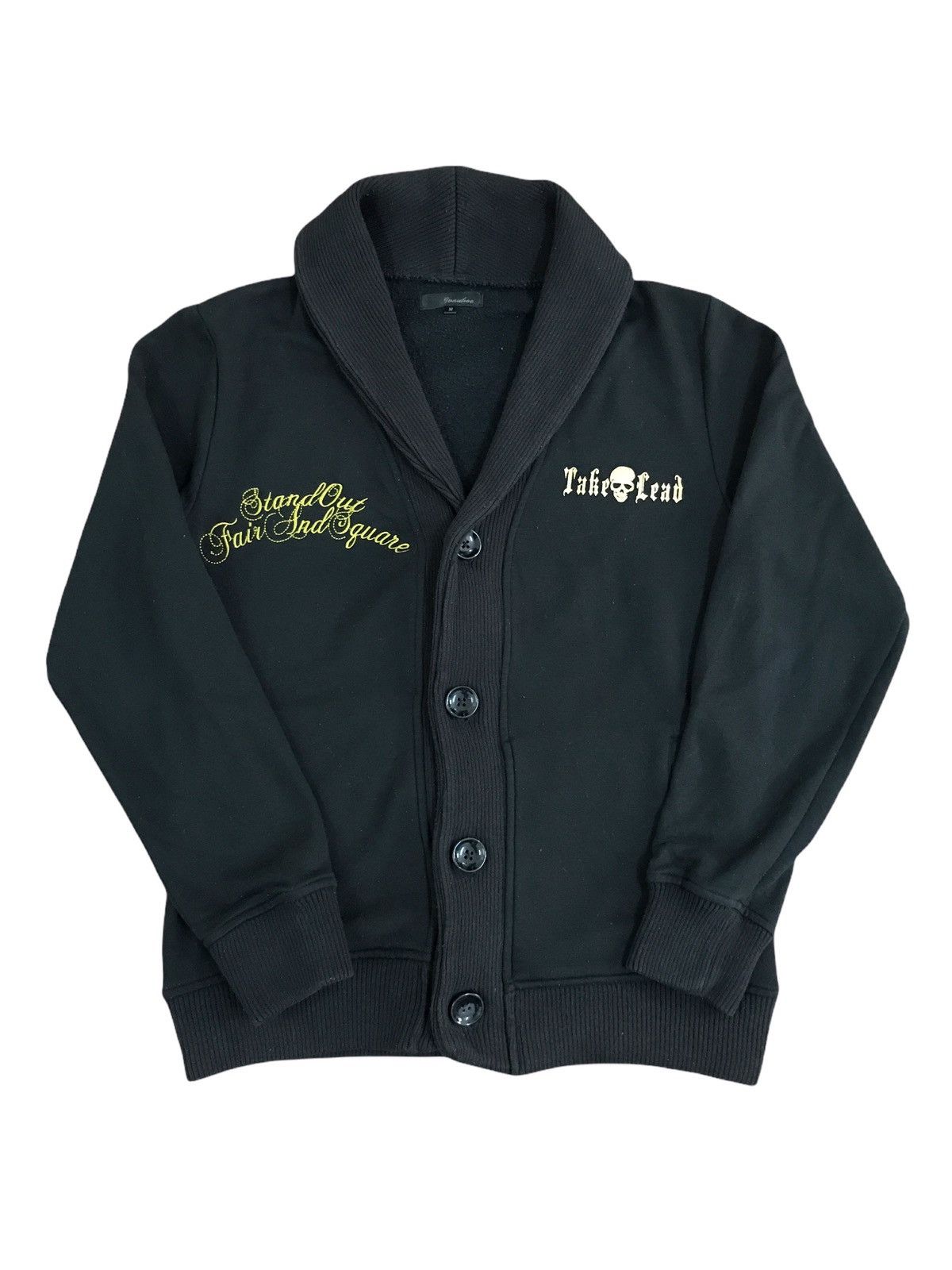 Japanese Brand Japanese Brand Ivanhoe Skull Logo Shawl Collar Sweatshirt Size US XS / EU 42 / 0 - 2 Thumbnail