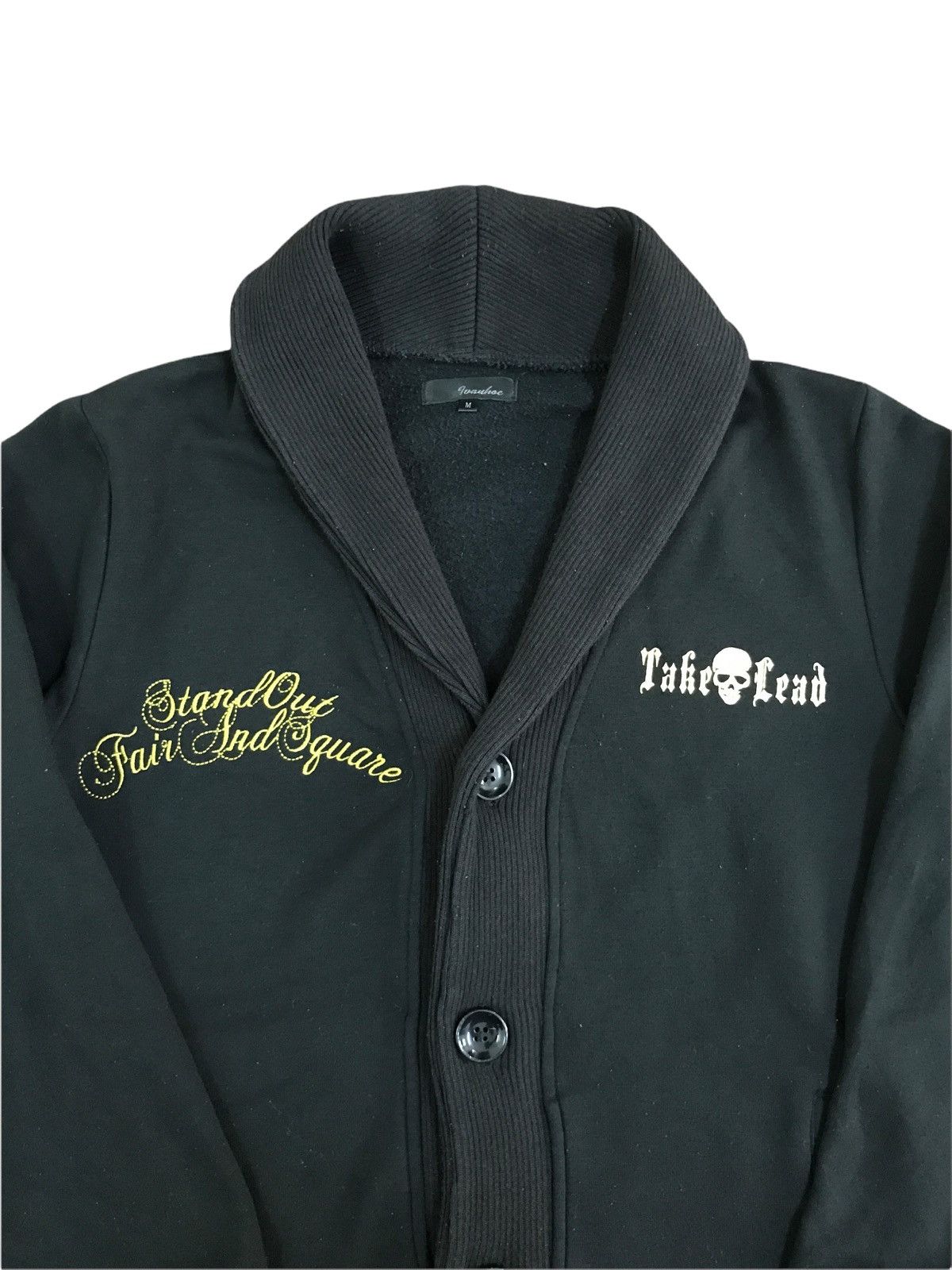 Japanese Brand Japanese Brand Ivanhoe Skull Logo Shawl Collar Sweatshirt Size US XS / EU 42 / 0 - 3 Thumbnail