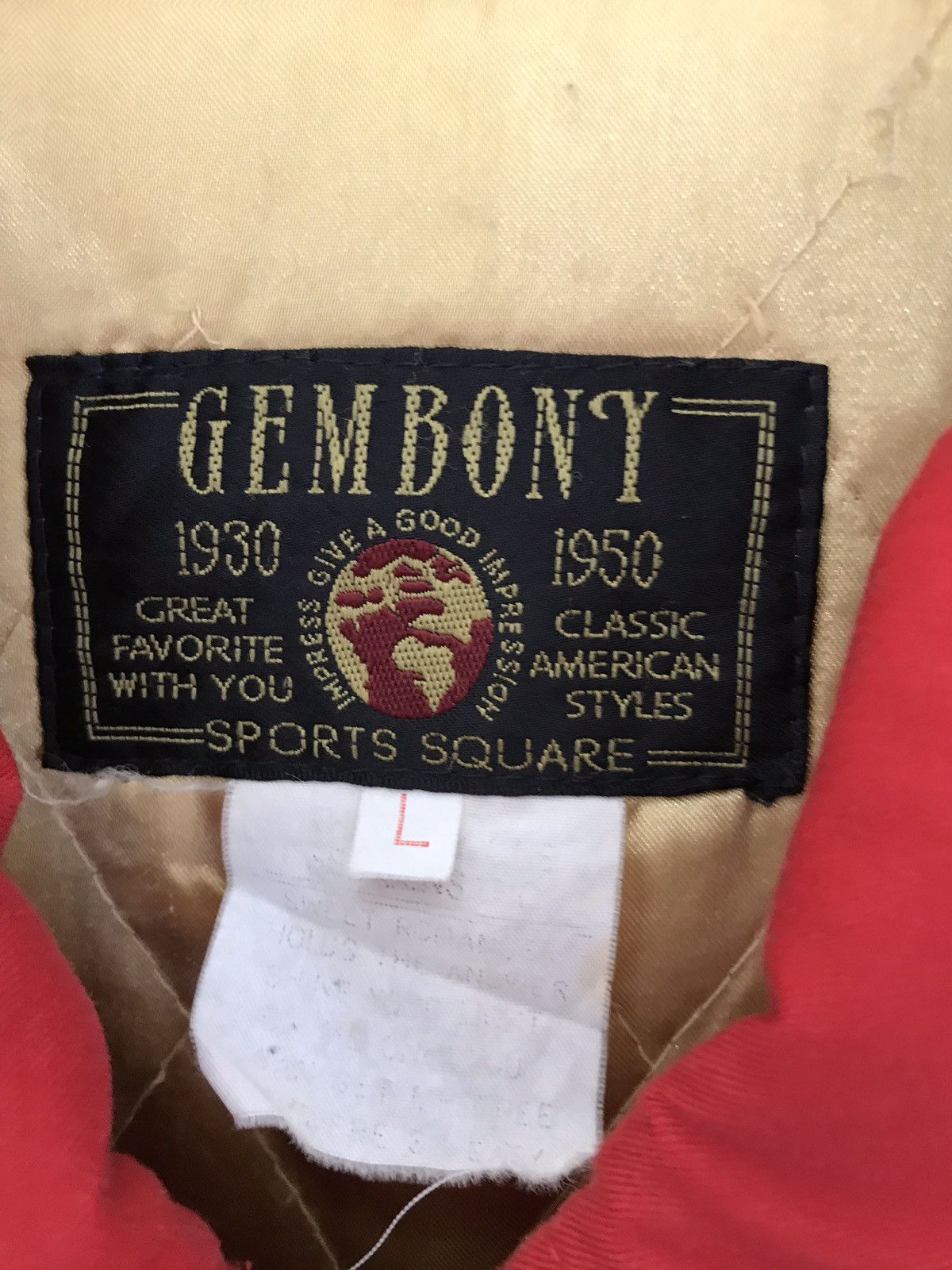 Japanese Brand × Vintage Vintage Japanese Brand Gembony Bomber Jacket Nice Design Size US L / EU 52-54 / 3 - 10 Thumbnail