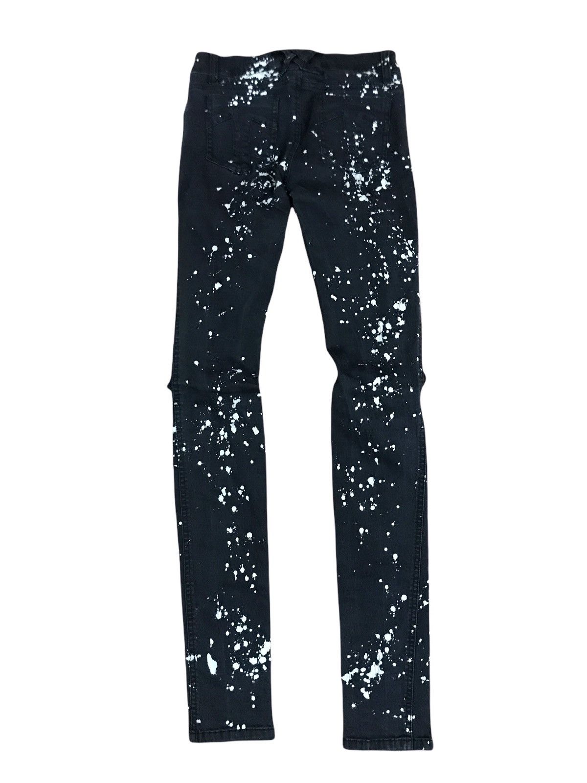 image of Tripp NYC Destroy Ripped Bleach Pants Super Skinny in Black, Men's (Size 26)