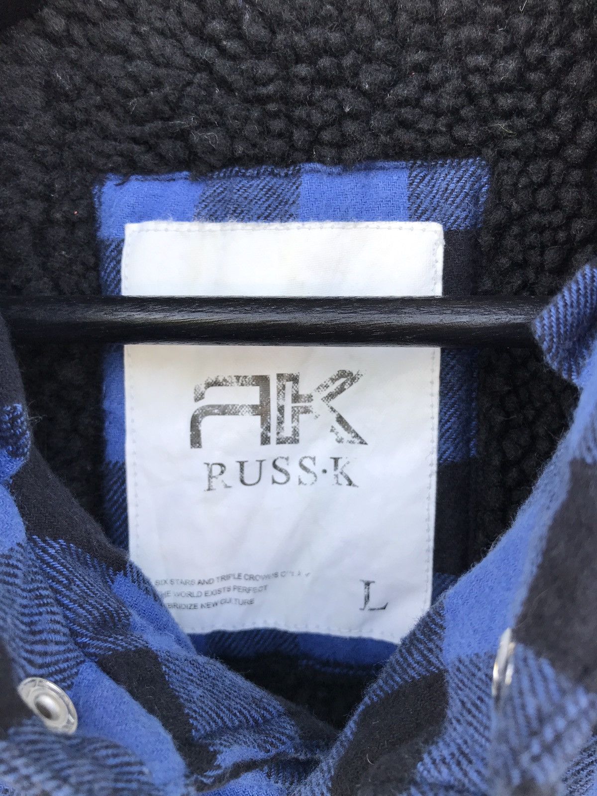 Japanese Brand Japanese Brand Russ-K Checkered Sherpa Fleece Lining Jacket Size US M / EU 48-50 / 2 - 3 Thumbnail