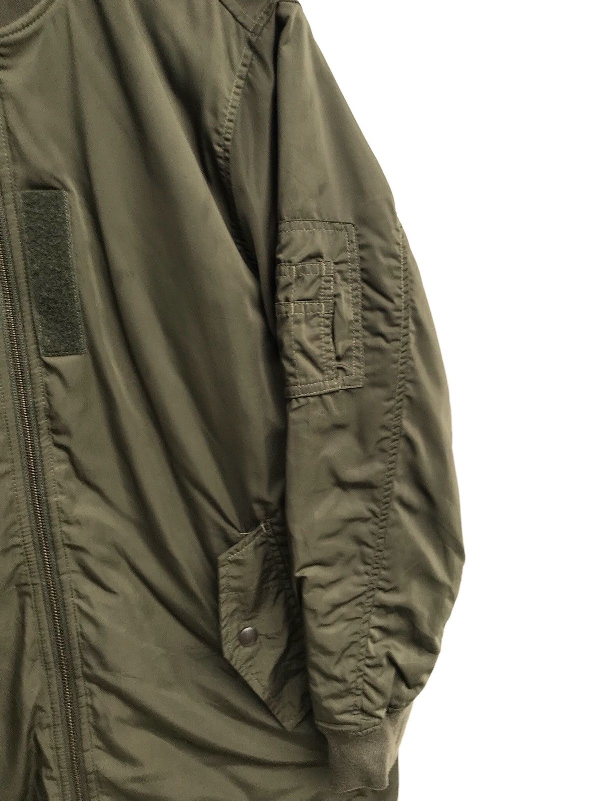 Other Japanese Brand GU Green Military Ma-1 Bomber Long Jacket Size US L / EU 52-54 / 3 - 4 Thumbnail