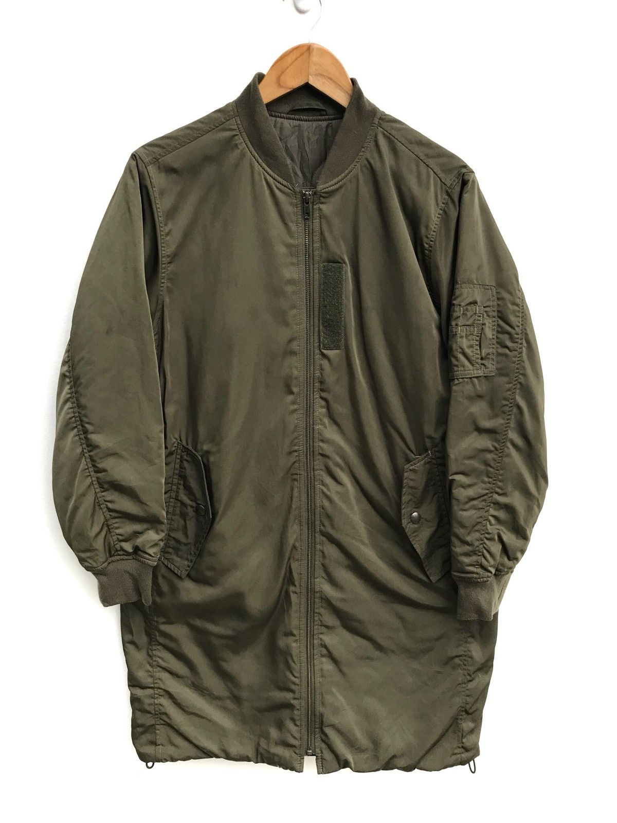 Other Japanese Brand GU Green Military Ma-1 Bomber Long Jacket Size US L / EU 52-54 / 3 - 2 Thumbnail