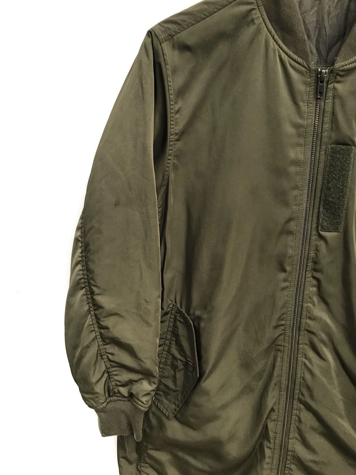 Other Japanese Brand GU Green Military Ma-1 Bomber Long Jacket Size US L / EU 52-54 / 3 - 5 Thumbnail