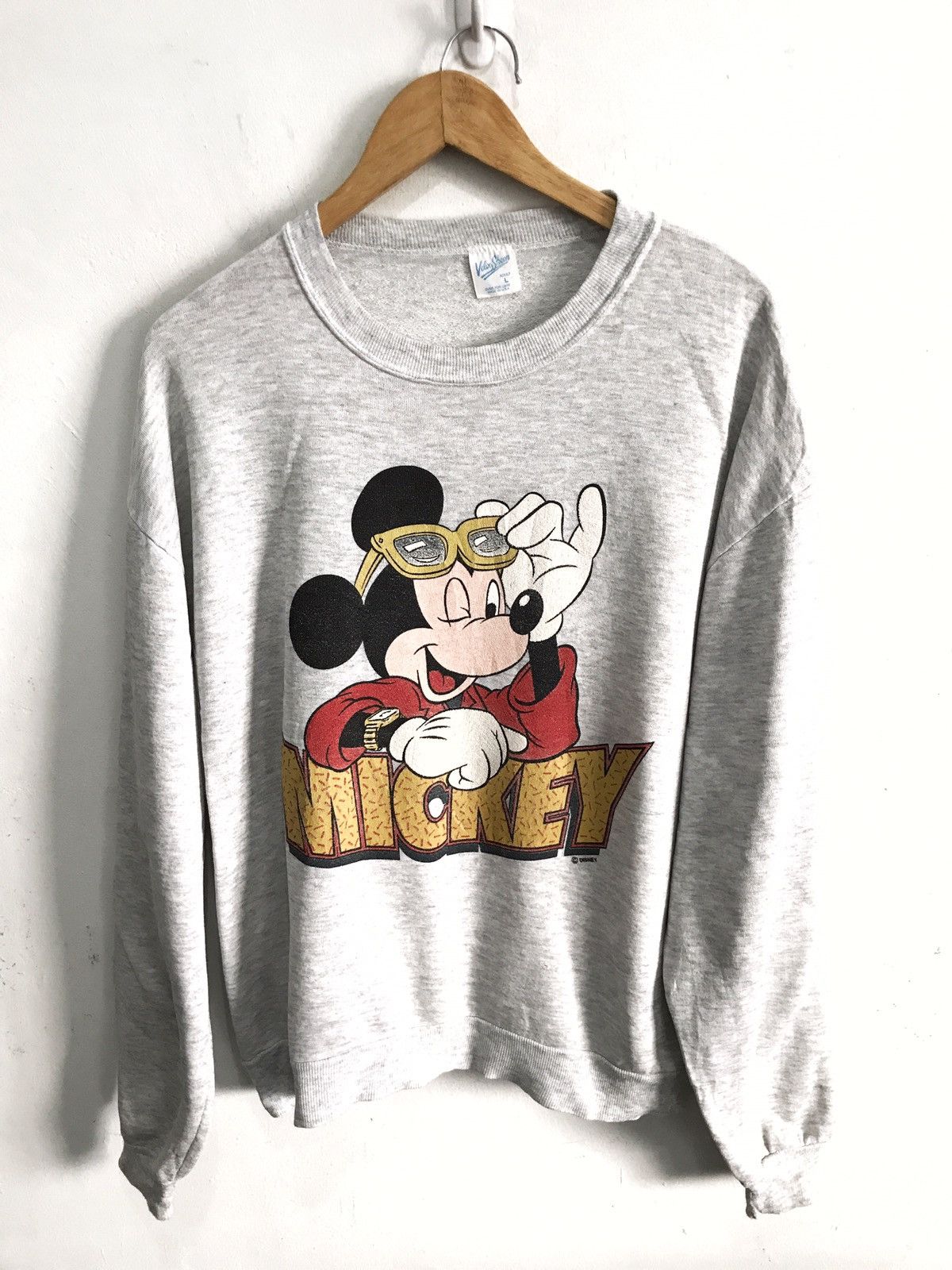 Mickey Mouse × Vintage Vintage Mickey Mouse Made In USA Crewneck Sweatshirt Size US L / EU 52-54 / 3 - 1 Thumbnail