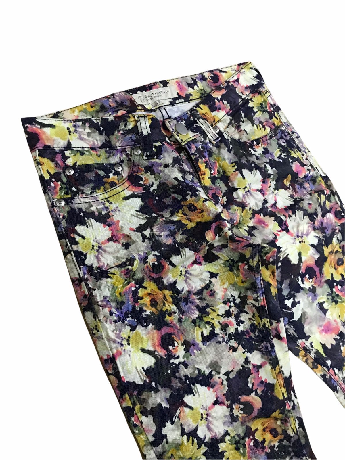 image of Beauty Youth x United Arrows Made In Japan Beauty & Youth United Arrows Tapestry Pants in Floral Ta
